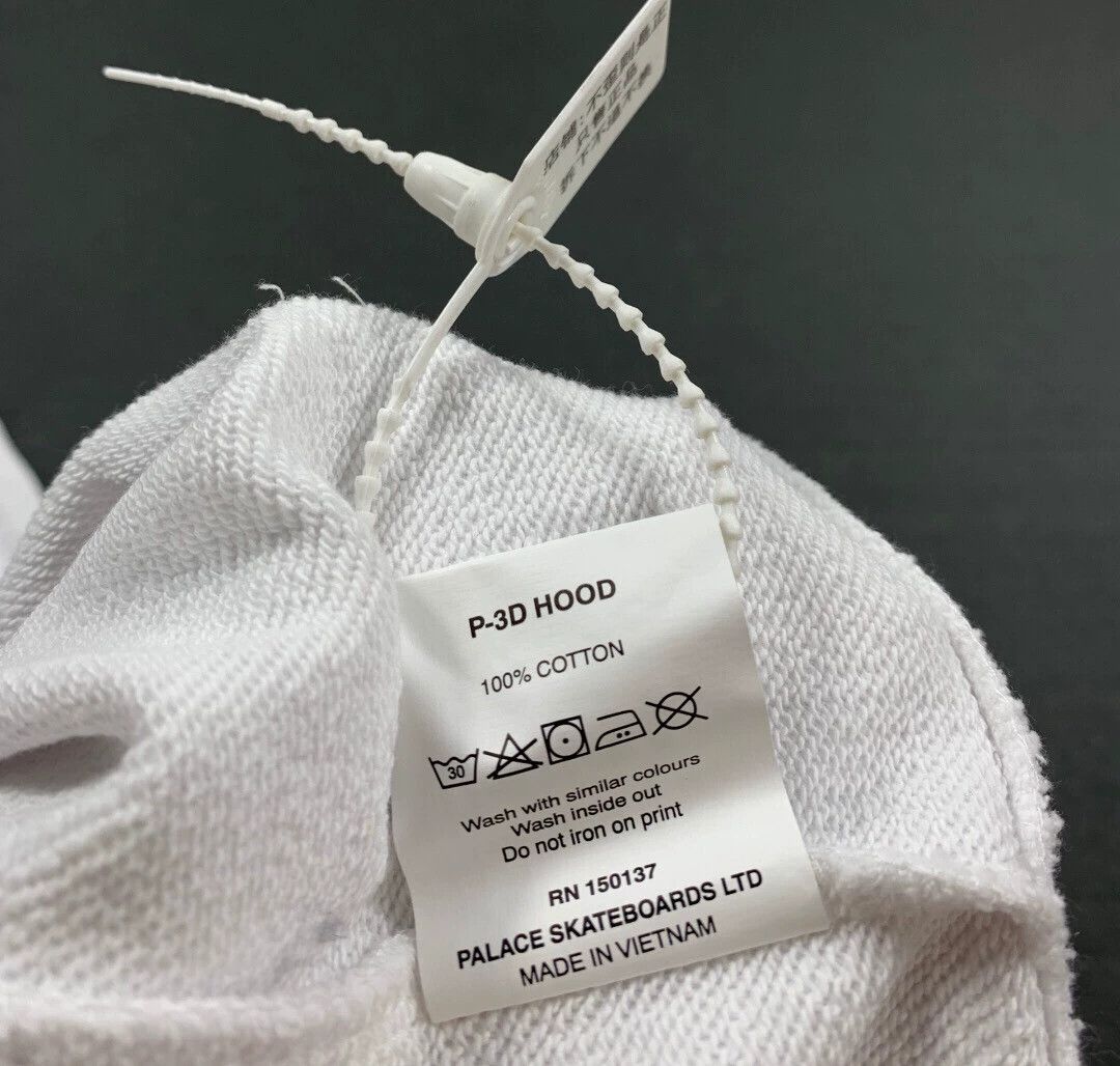 Palace PALACE P-3D 3D Phantom Logo White Hoodie S Size US S / EU 44-46 / 1 - 6 Thumbnail