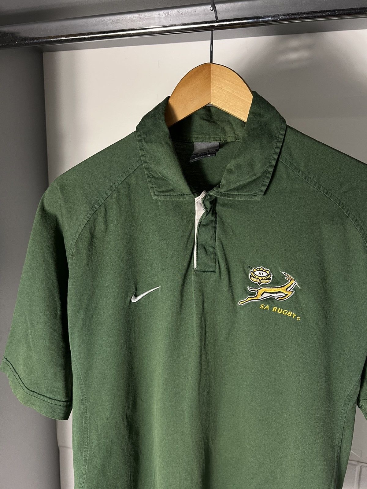 Nike VINTAGE NIKE SOUTH AFRICA RETRO RUGBY JERSEY BLOKE Y2K 90s Size US L / EU 52-54 / 3 - 6 Thumbnail
