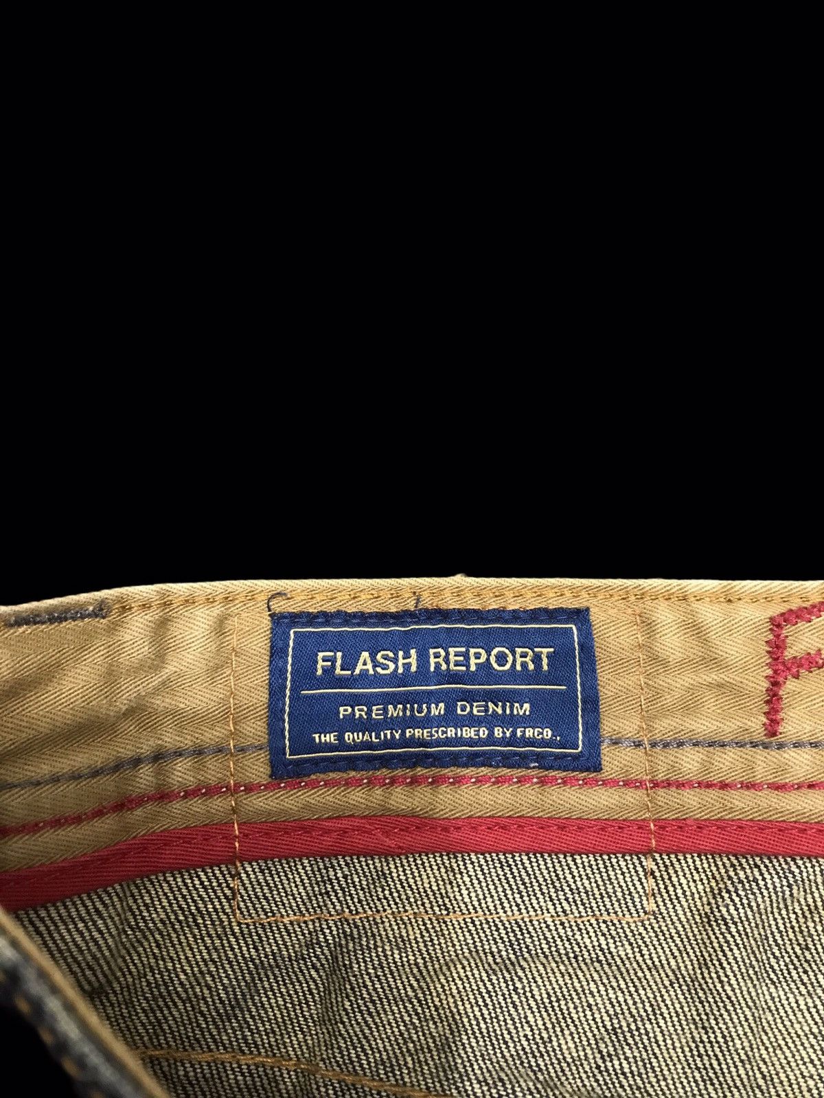 Japanese Brand 💥FLARE💥FLASH REPORT CRAZY DESIGN FLARE DENIM F187 Size US 32 / EU 48 - 10 Thumbnail