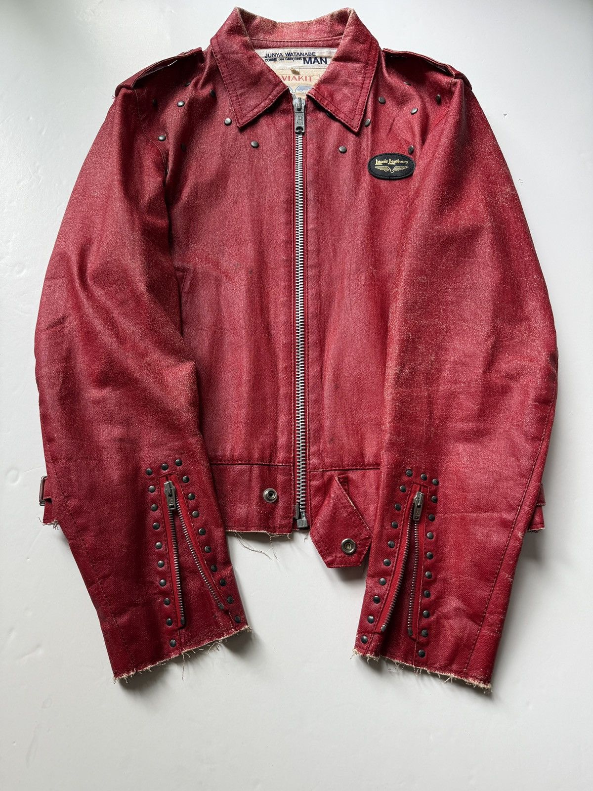 Junya Watanabe Junya Watanabe aw02’ red aviakit studded jacket Size US M / EU 48-50 / 2 - 8 Thumbnail