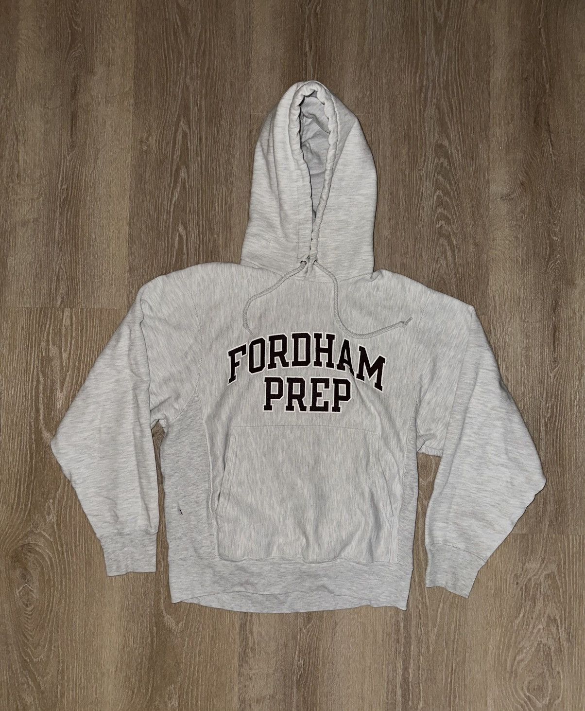 Champion × Vintage Vintage Y2K Fordham Prep Champion Reverse Weave Hoodie Size US S / EU 44-46 / 1 - 1 Thumbnail