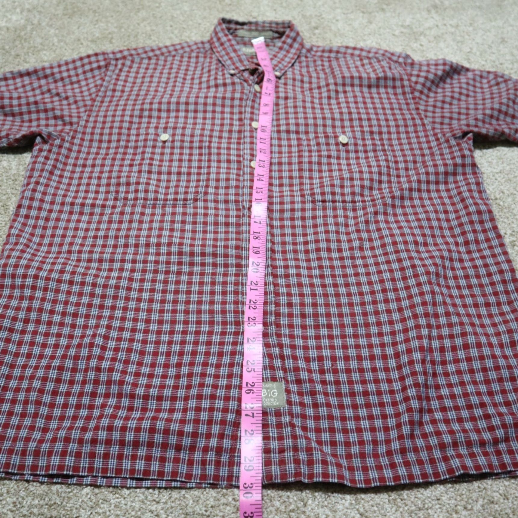 Mountain Khakis Khakis Mountain Mens Button-Up Shirt Plaid Red Outdoors Lightweight Medium Size M Regular Color Size US M / EU 48-50 / 2 - 5 Thumbnail