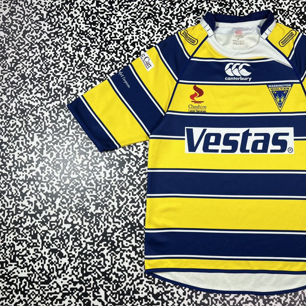 Canterbury of New Zealand Vintage Y2K Warrington Wolves Elliott Rugby Jersey Retro Size US M / EU 48-50 / 2 - 10 Thumbnail