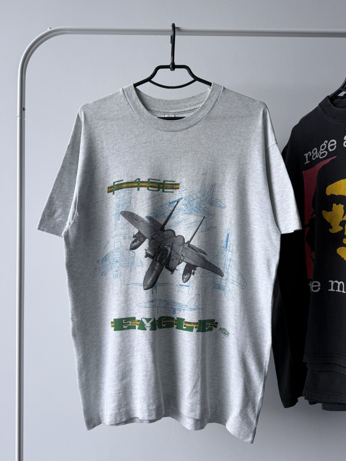 Vintage Vintage 1993 F-15E Eagle Military Air Force T-Shirt Tee Size US L / EU 52-54 / 3 - 1 Thumbnail