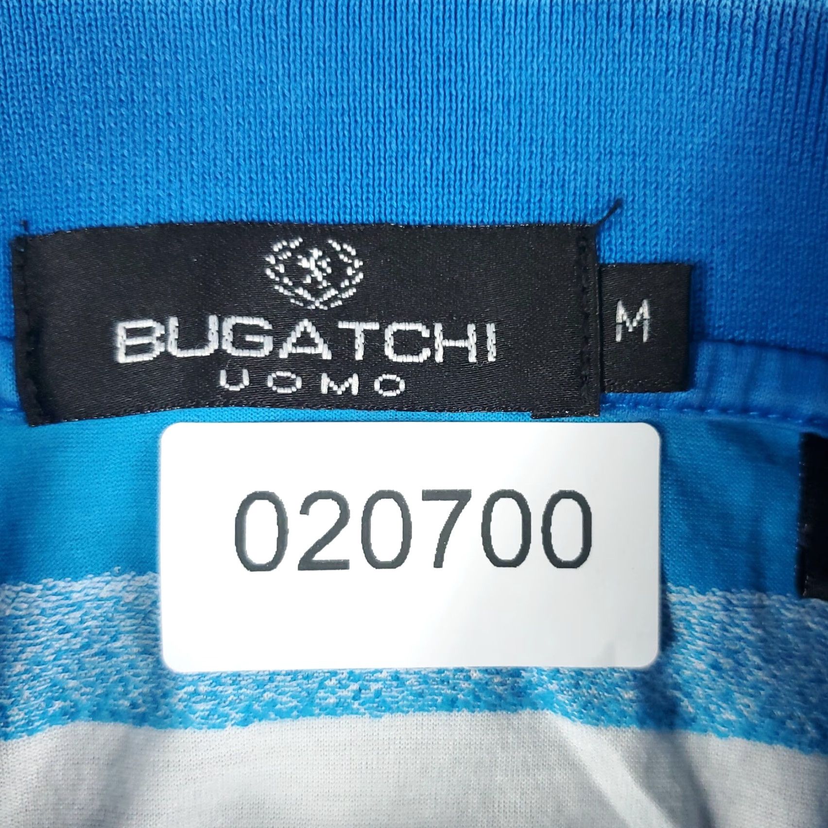 BUGATCHI VINTAGE Bugatchi Polo Shirt Mens Size M Blue White Striped Short Sleeve Casual Shirt Adult Medium Blue Striped Logo Buttons Mens Size US M / EU 48-50 / 2 - 8 Thumbnail