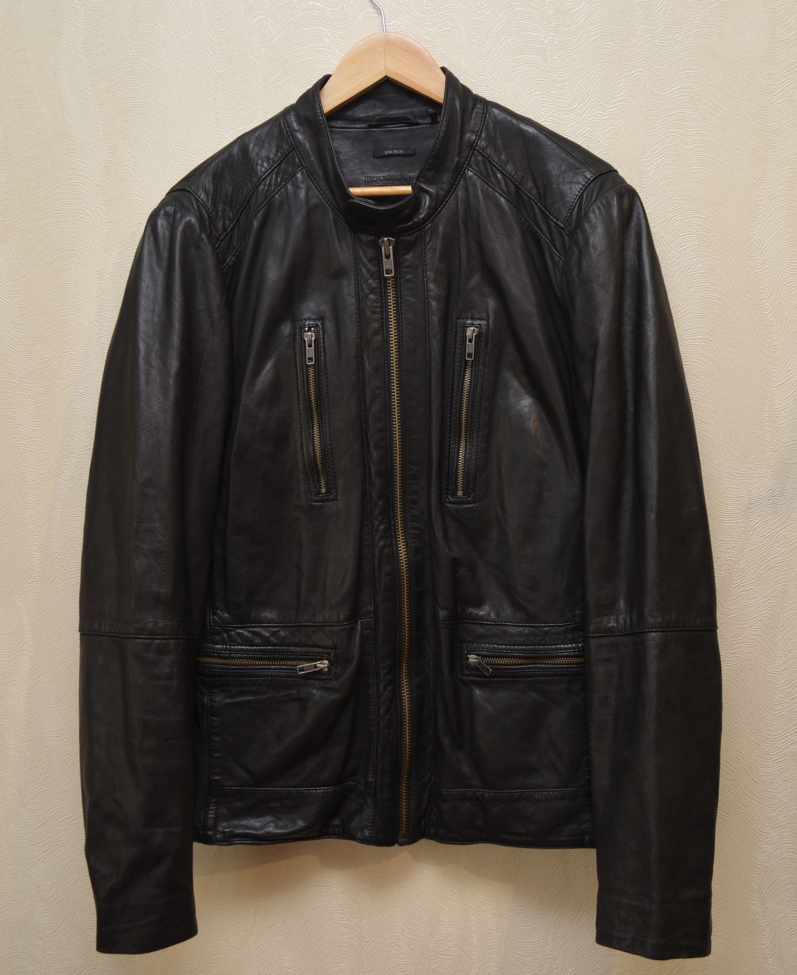 IKKS IKKS Lamb Leather Black Jacket Size XL RARE Size US XL / EU 56 / 4 - 1 Thumbnail