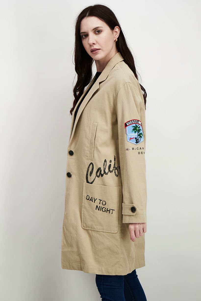 Guess Guess American Denim Trench Coat Size L / US 10 / IT 46 - 3 Thumbnail
