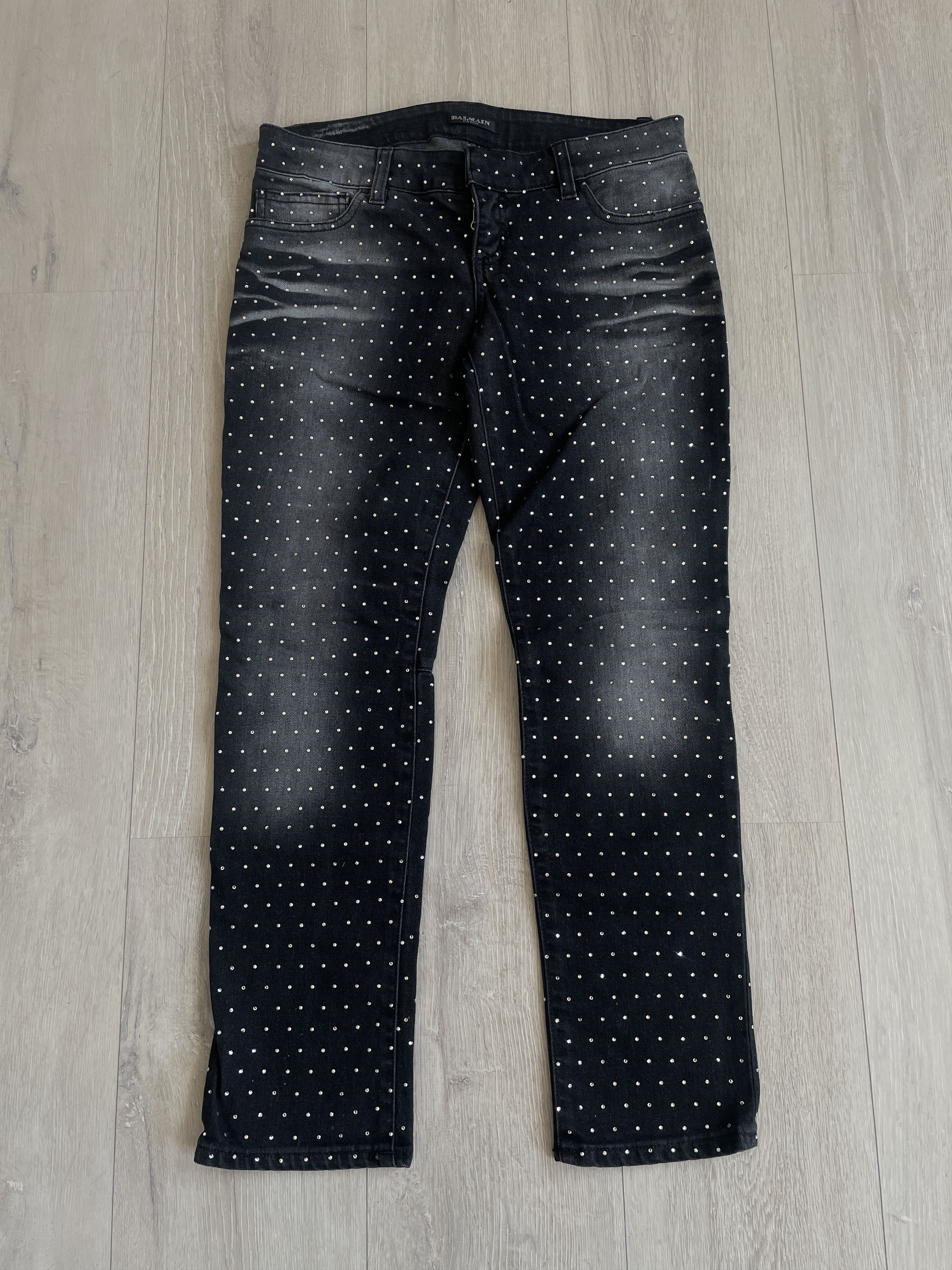 Balmain Balmain AW09 crystal runway jeans by Christophe Decarnin Size 27" / US 4 / IT 40 - 2 Thumbnail