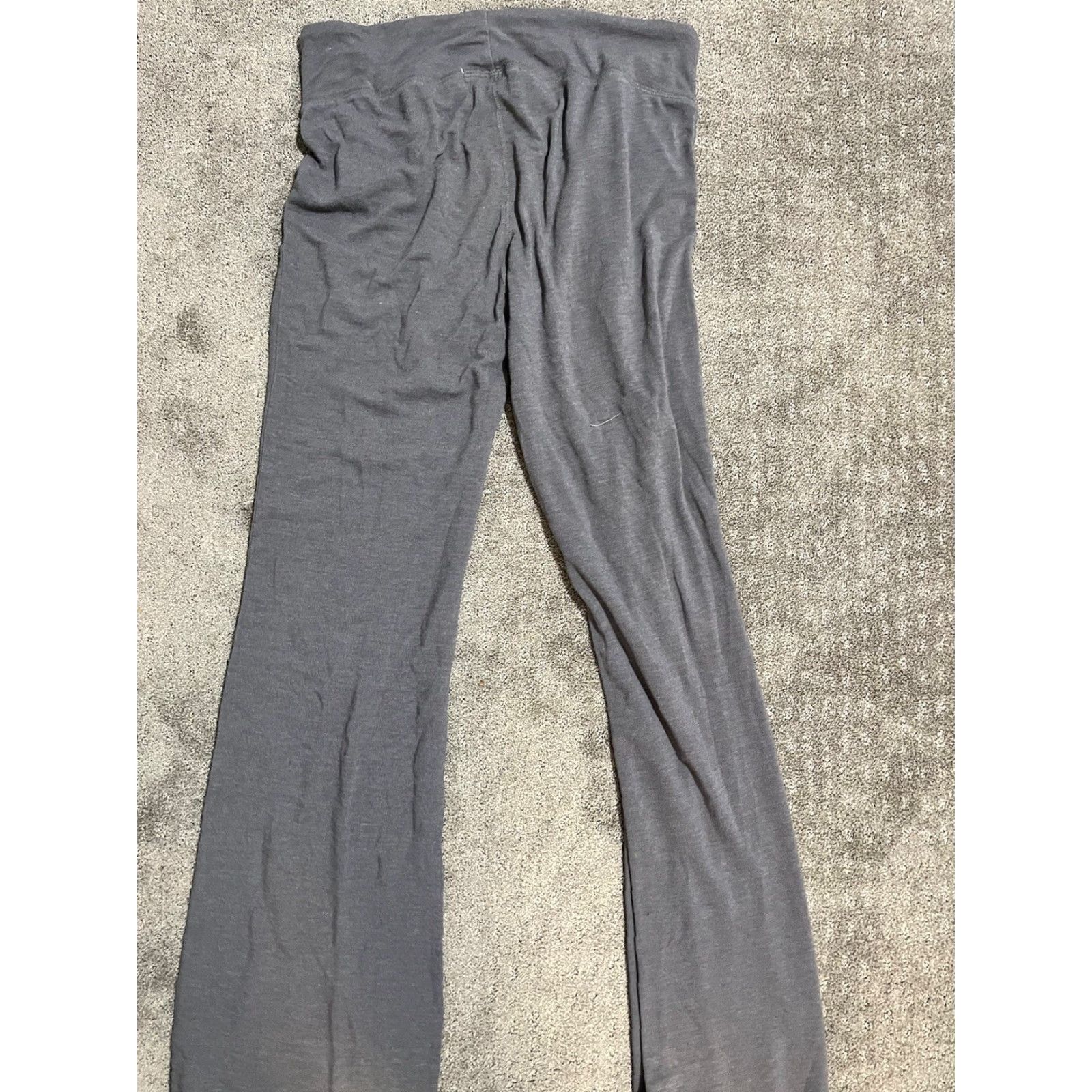 Vintage Seven7 Pants Women Large Solid Gray Chino Pull On Straight Leg Womens Size 36" / US 14 / IT 50 - 3 Thumbnail