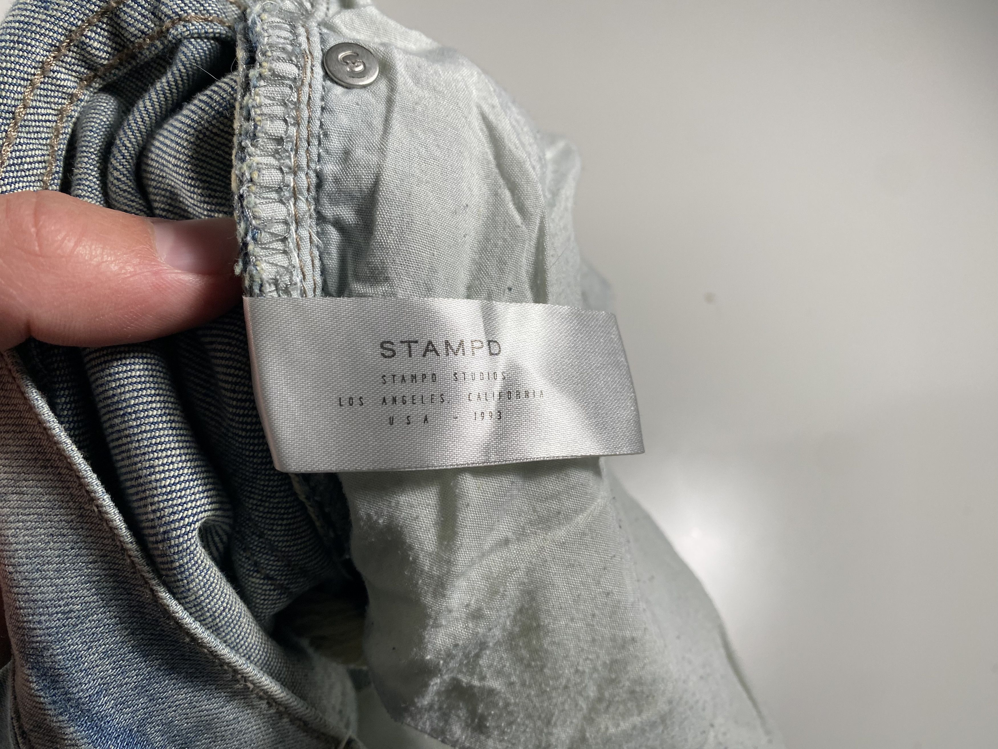 Stampd Stampd Destroyed Light Wash Denim Jeans 32x29 Size US 32 / EU 48 - 4 Thumbnail