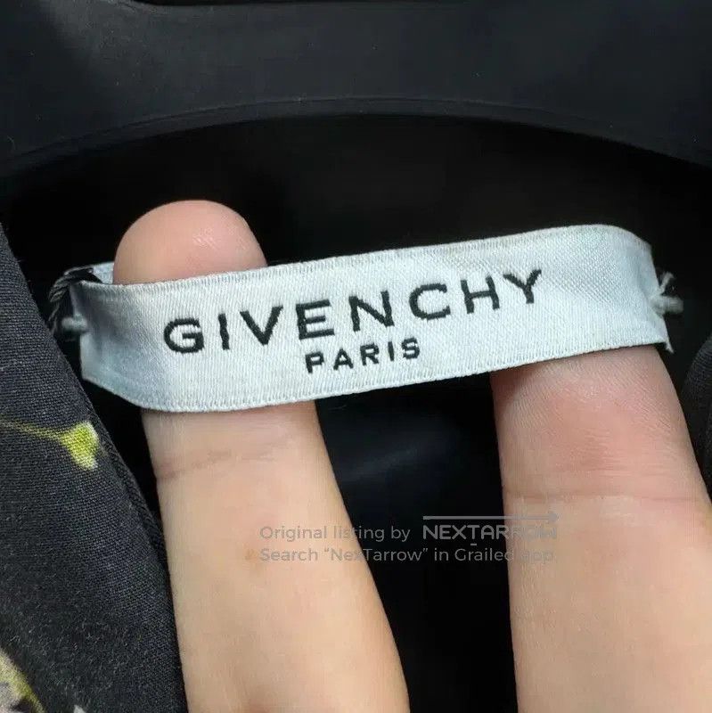 Givenchy Givenchy Black Cotton Floral Long Sleeve Shirt . Size M / US 6-8 / IT 42-44 - 5 Thumbnail