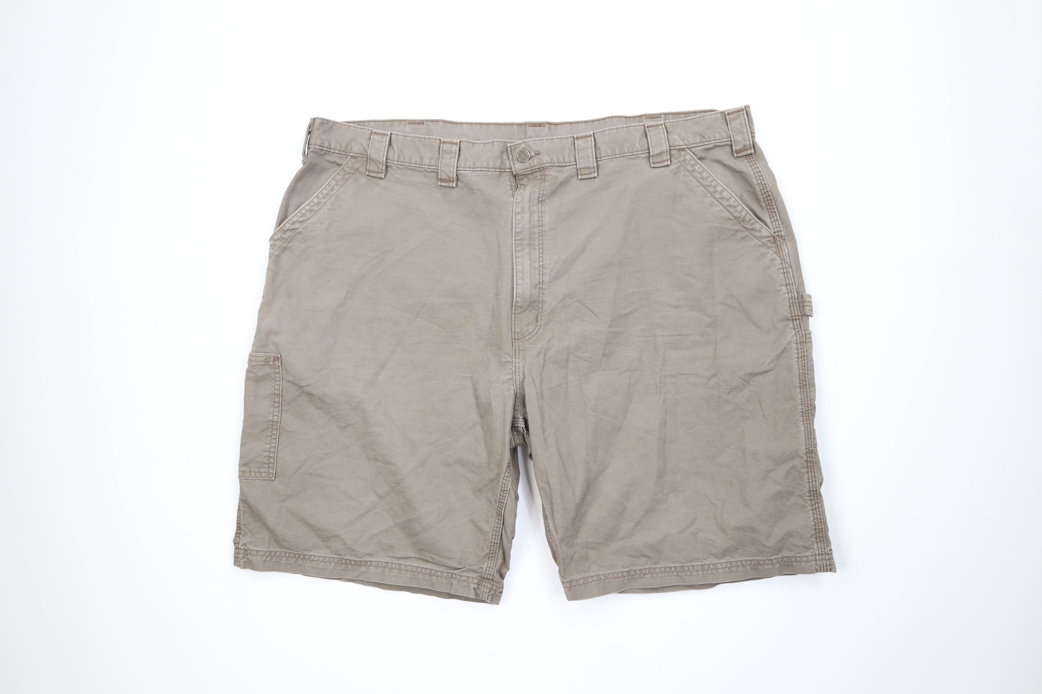 Carhartt Vintage Carhartt Relaxed Dungaree Shorts Light Brown Cotton Size US 44 / EU 60 - 1 Thumbnail