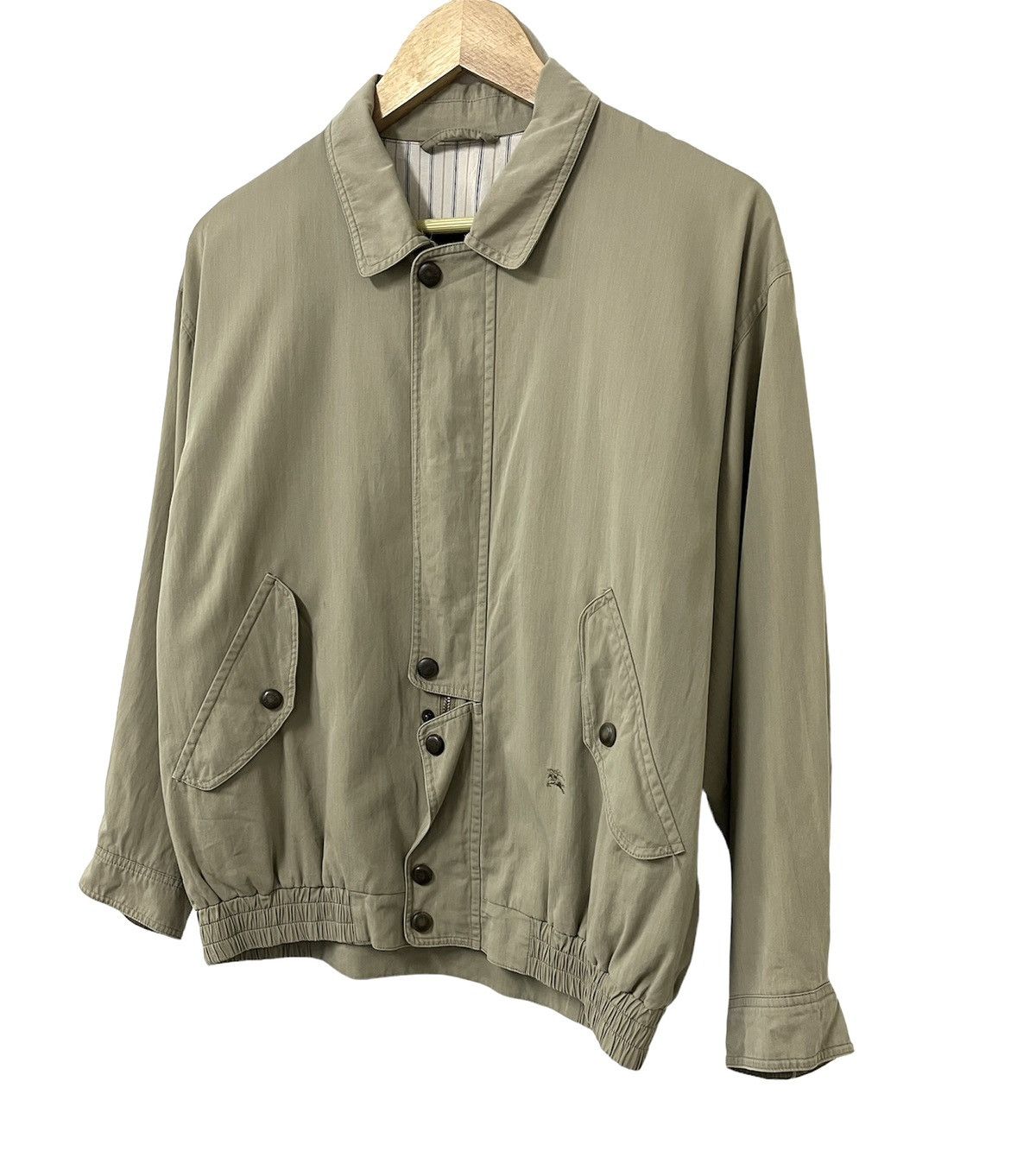 Burberry VINTAGE 90s BURBERRYS LUXURY LOGO BUTTON ZIPPER JACKET Size US L / EU 52-54 / 3 - 5 Thumbnail