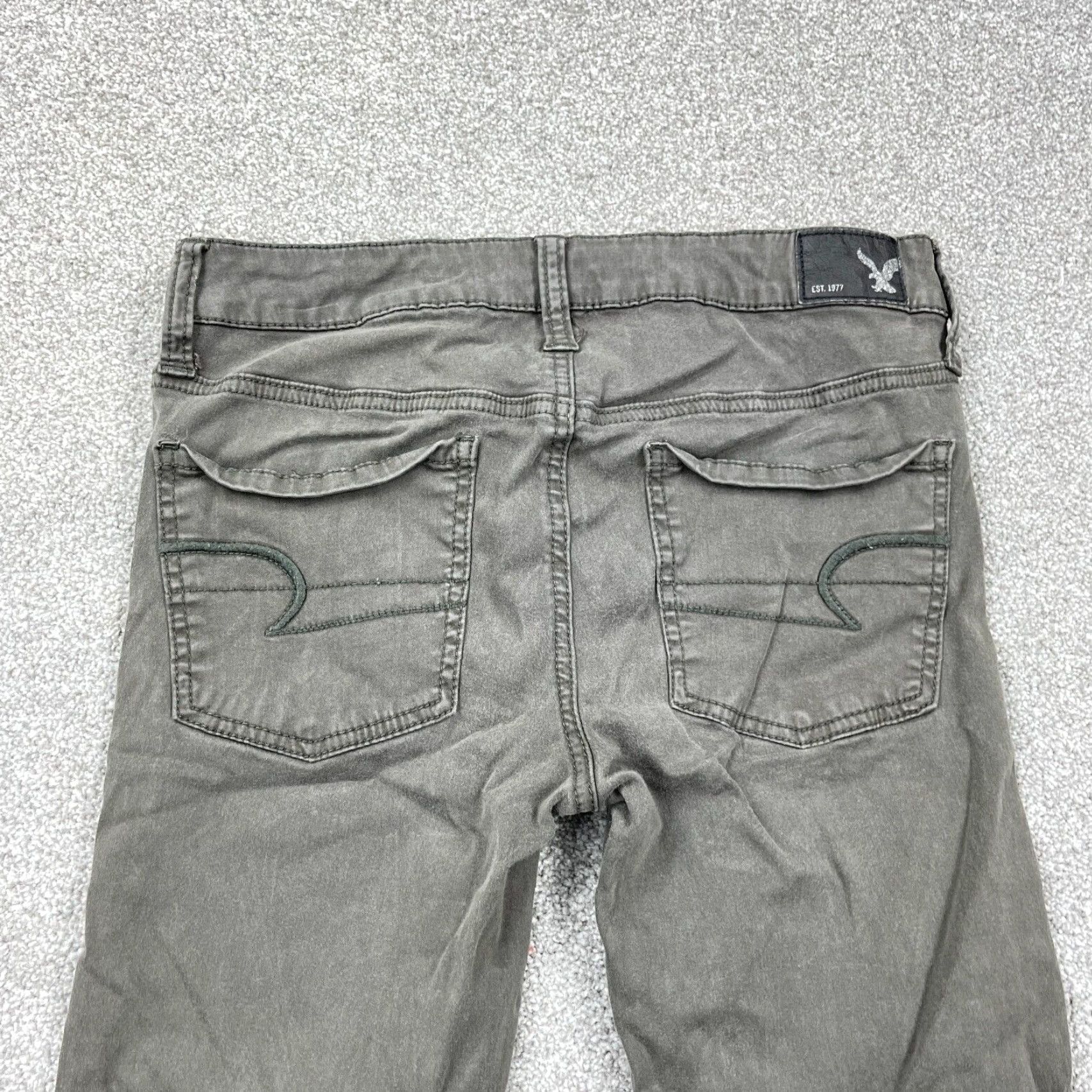 American Eagle Outfitters American Eagle Jeans Women 4 Gray Jegging Mid Rise Sateen Stretch Pants Ladies Size 27" / US 4 / IT 40 - 4 Thumbnail