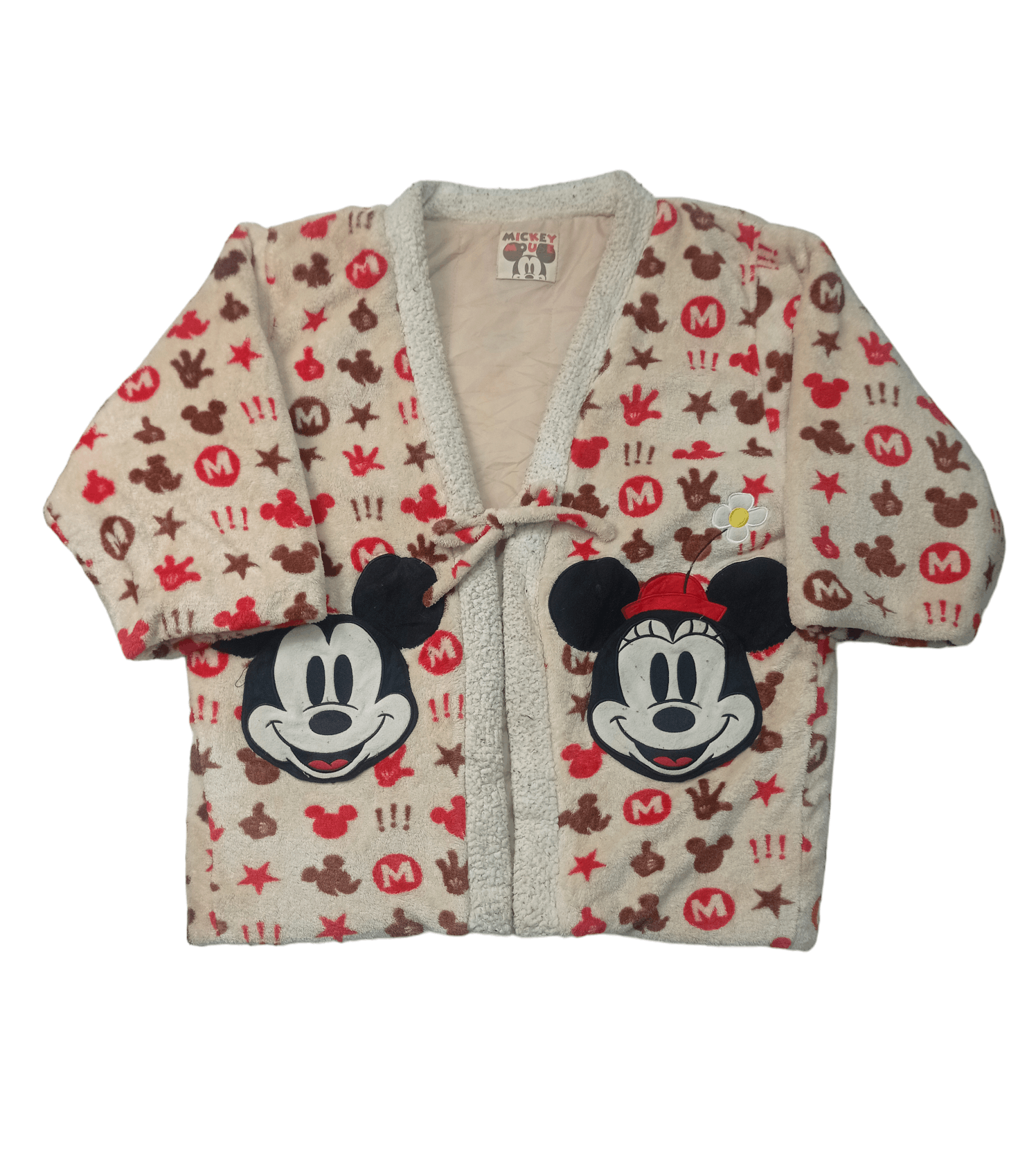Mickey Mouse Full Print Fleece Cardigan Kimono