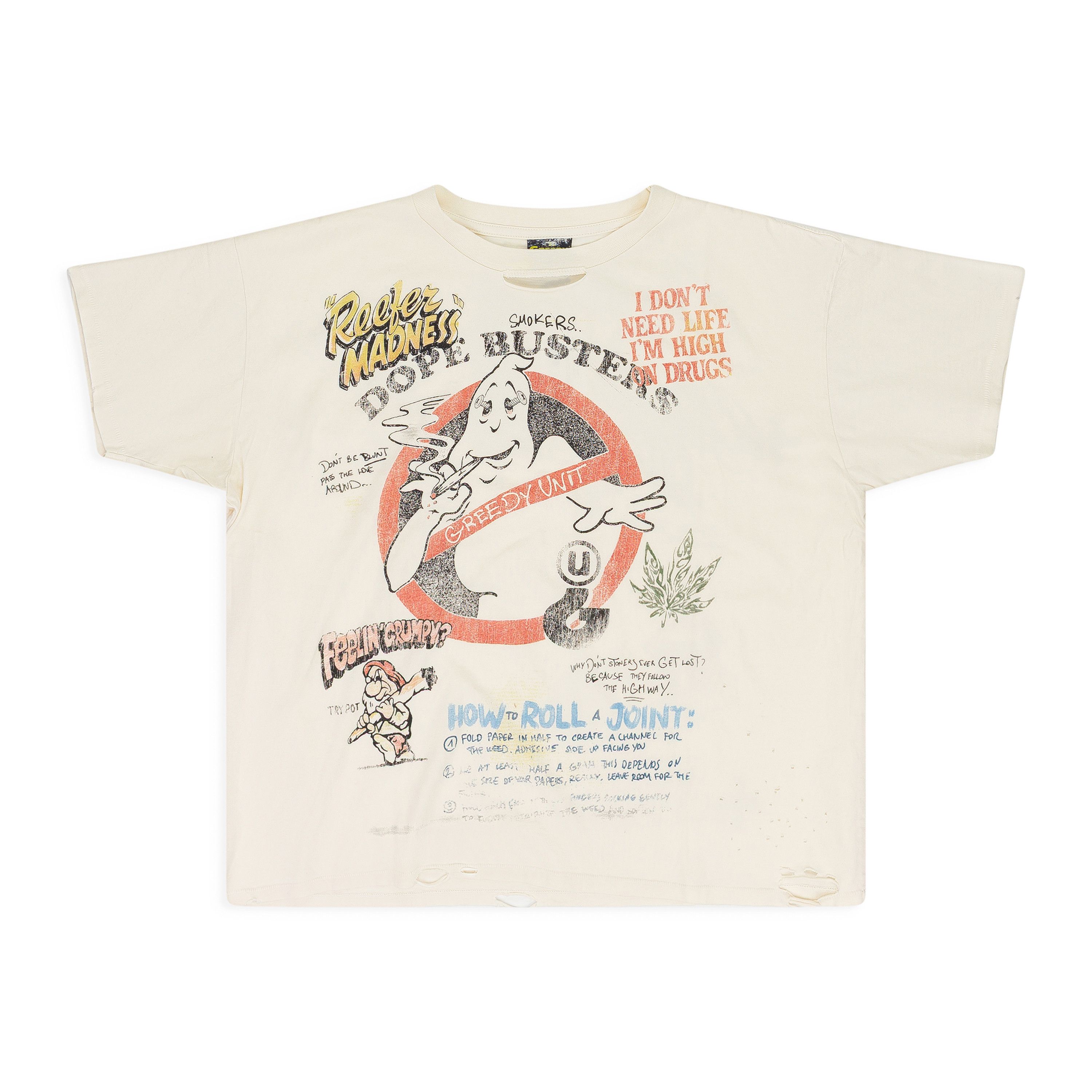 Greedy Unit Greedy Unit Cream Dope Buster S/S T-Shirt SIZE S | Grailed