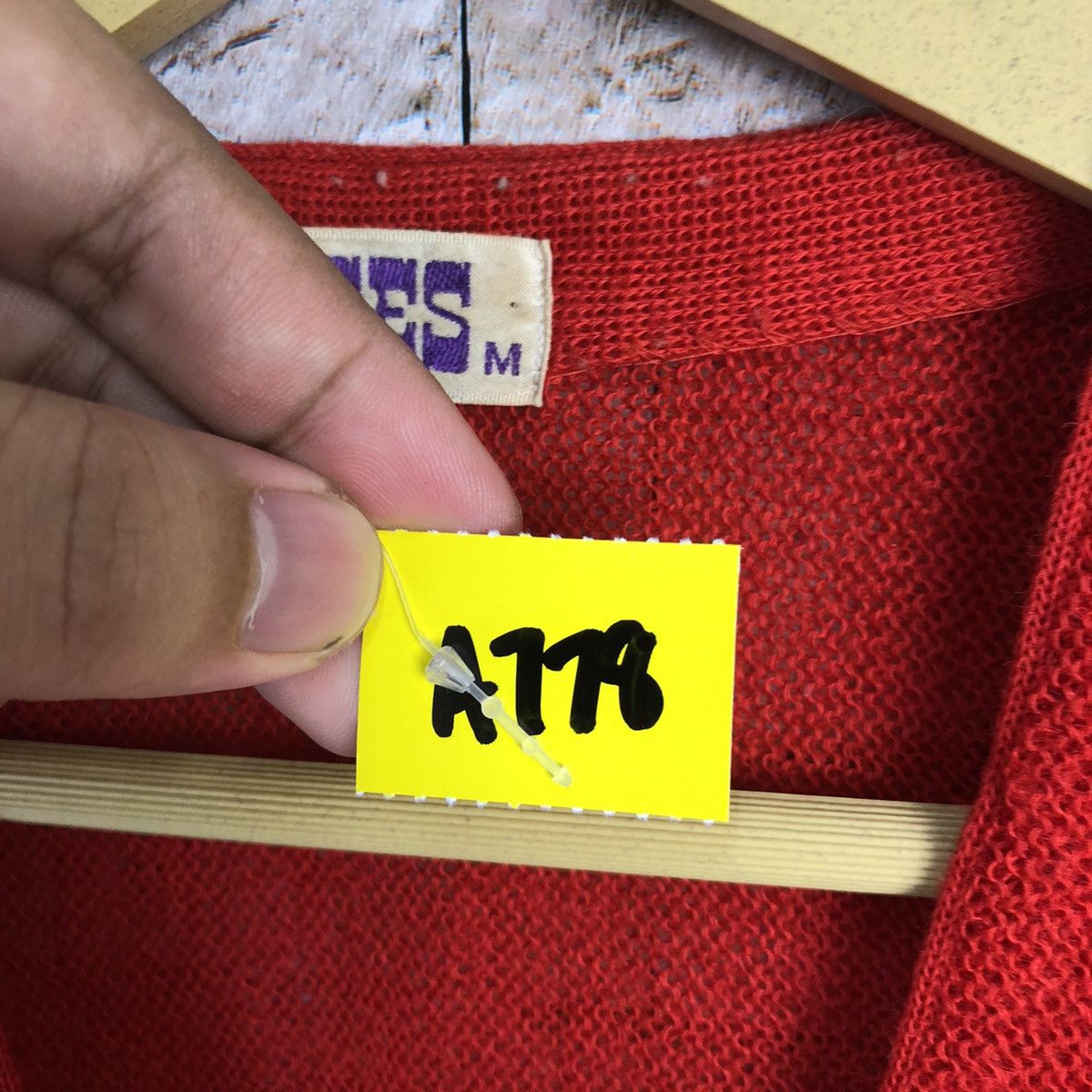 Vintage Boorges Red japan vintage Cardigan Knitwear #A778 Size US M / EU 48-50 / 2 - 10 Thumbnail