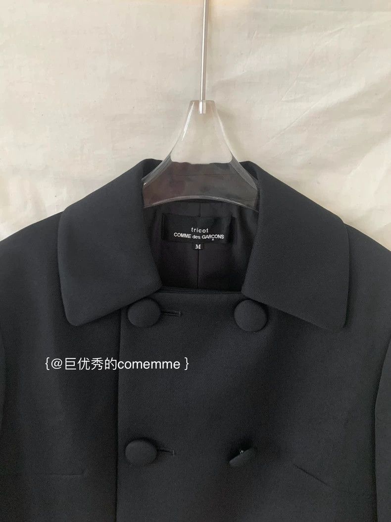 Comme des Garcons Comme Des Garcons Black Lapel Fake Double Breasted Long Sl Size M / US 6-8 / IT 42-44 - 3 Thumbnail