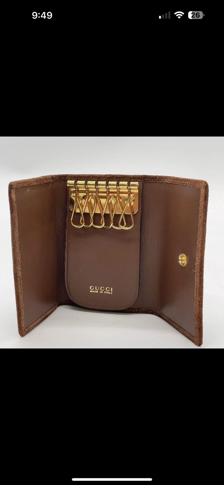 Gucci Authentic Gucci Horsebit Suede Bi-fold Wallet & 6 Key Holde Size ONE SIZE - 15 Thumbnail