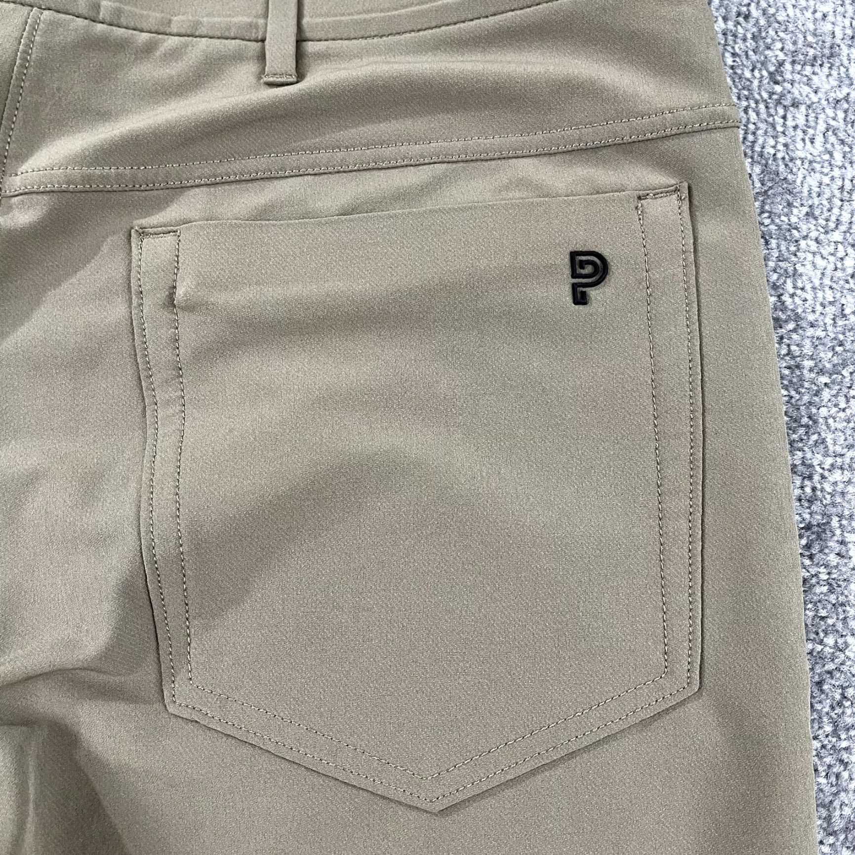 Vintage PUBLIC REC Workday Pants Mens 34 x 31 Brown 5-Pocket Stretch Chino Casual Workwear Solid Modern Straight Size US 34 / EU 50 - 3 Thumbnail