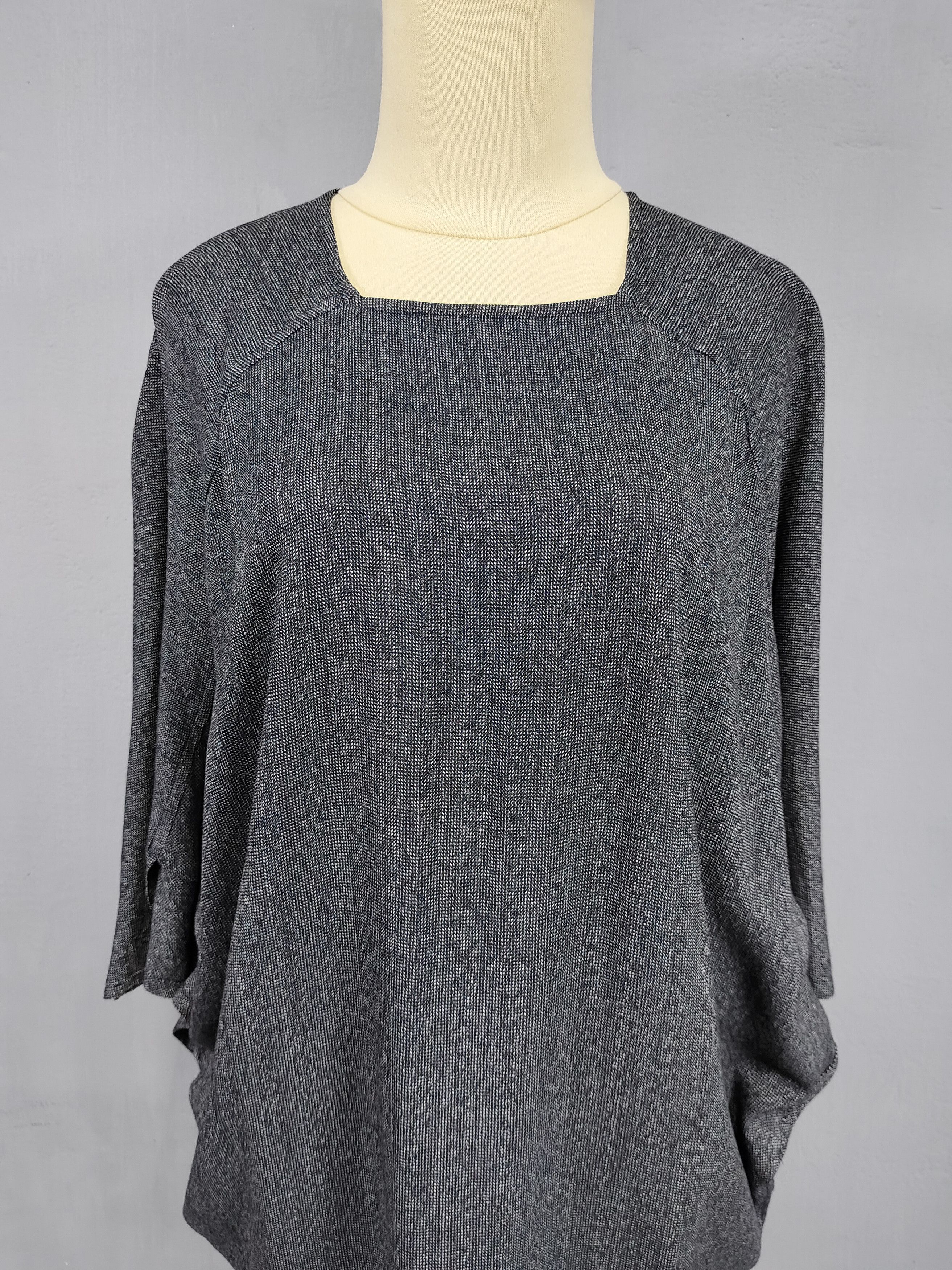 Comme des Garcons ARCHIVE📕90s CDG Oversized Batwing Dolman Rayon Top Size L / US 10 / IT 46 - 3 Thumbnail