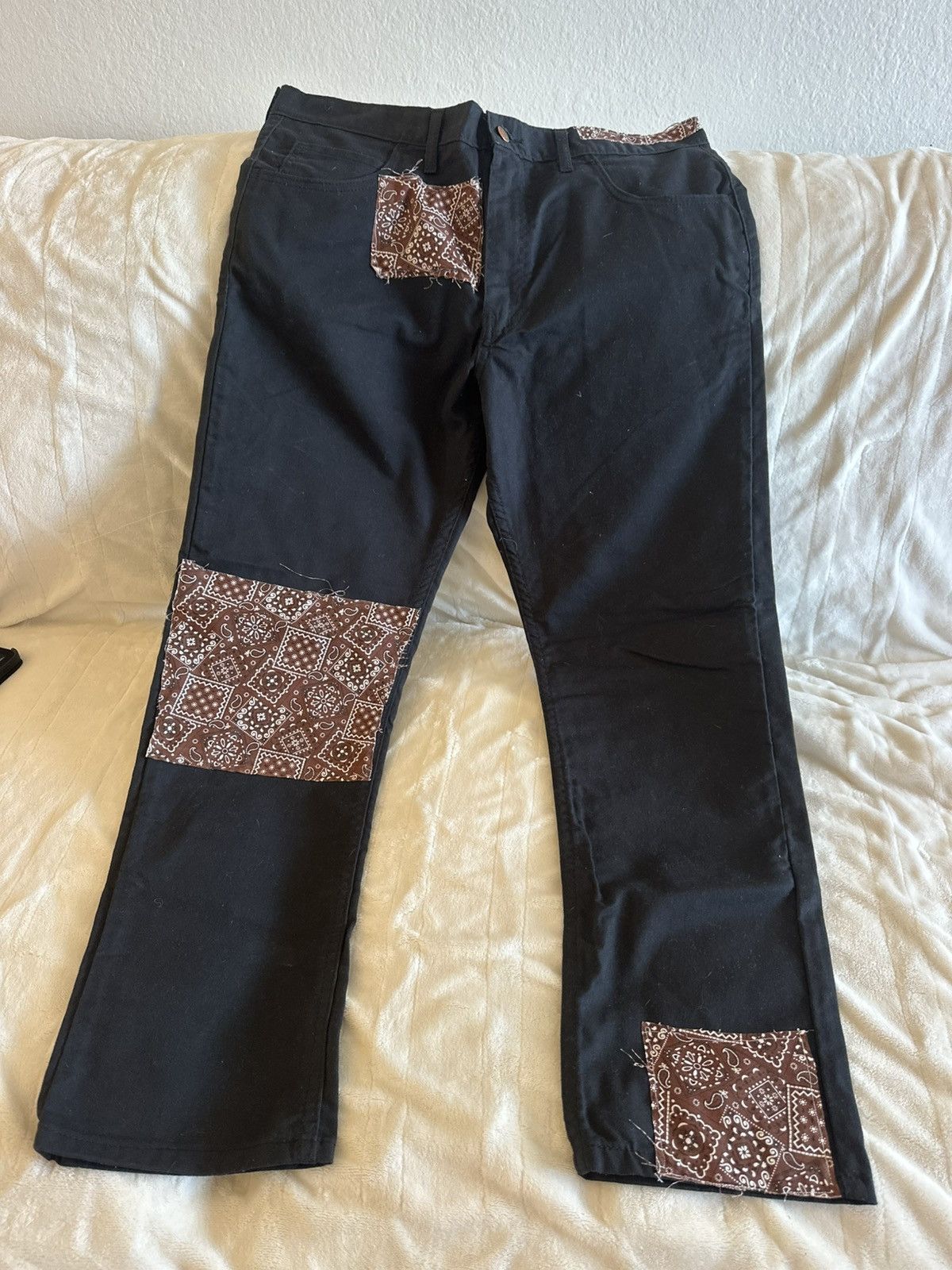 Dickies Dickies Classic Black Straight 34x30 Custom Brown Bandana Size US 34 / EU 50 - 8 Thumbnail