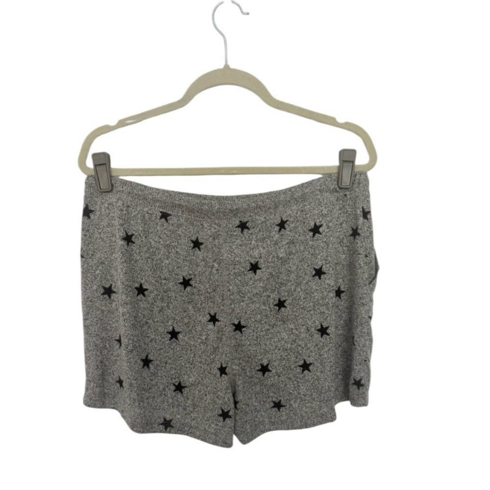 Lucky Brand Lucky Brand SZ L star print grey lounge shorts Size ONE SIZE - 2 Thumbnail