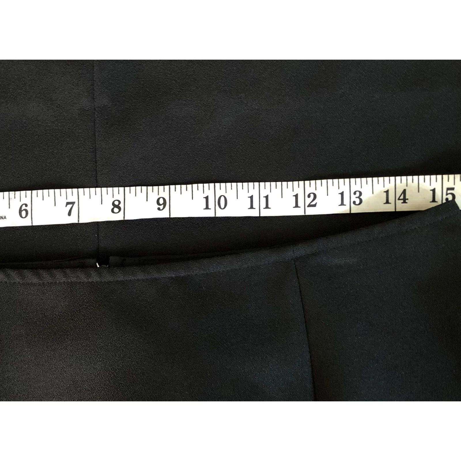 Vintage Danielle B Skirt 12 Black Straight Knee career preppy office 30"W Size 34" / US 12 / IT 48 - 4 Thumbnail