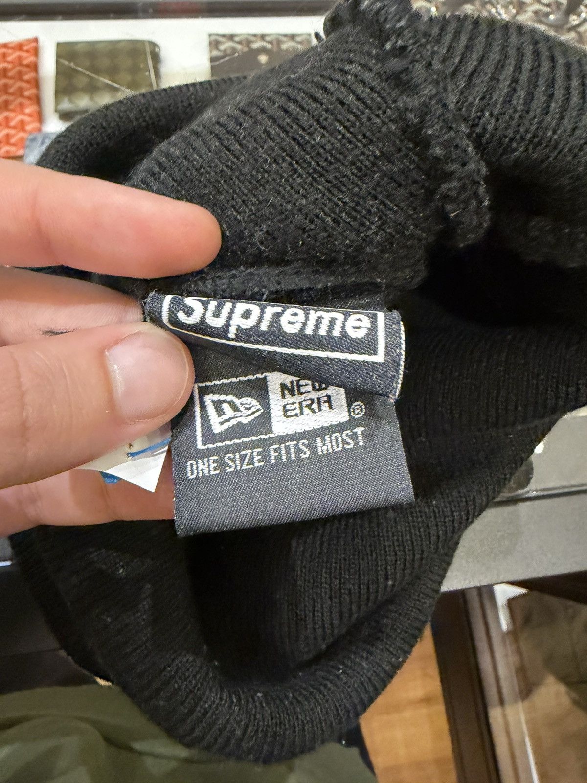 New Era × Supreme New Era x Supreme Script Logo Beanie Size ONE SIZE - 4 Thumbnail