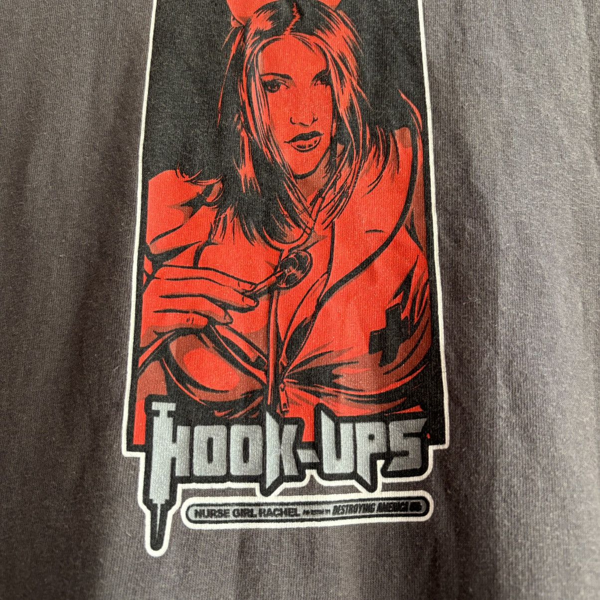 Hook-Ups Ultra Rare Vintage 90’s Hook-Ups Nurse Girl Rachel T-Shirt Size US XL / EU 56 / 4 - 5 Thumbnail