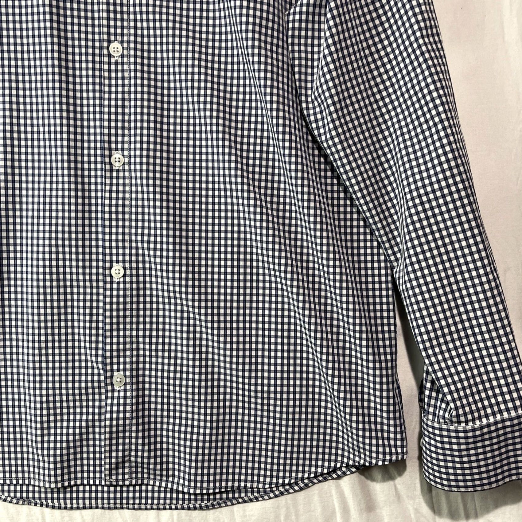 Mizzen+Main Mizzen+Main Shirt Mens XL Blue Button Cutaway Leeward Check Size US XL / EU 56 / 4 - 4 Thumbnail