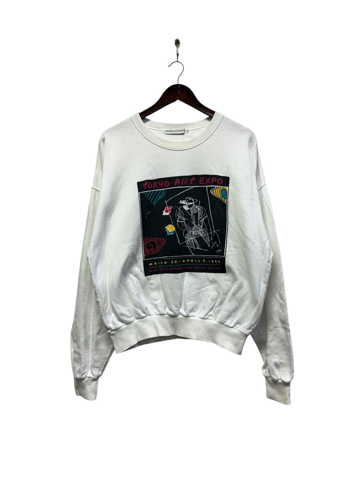 Art Comes First Vintage Tokyo Art Expo Peter Max 1990 Size US L / EU 52-54 / 3 - 1 Thumbnail