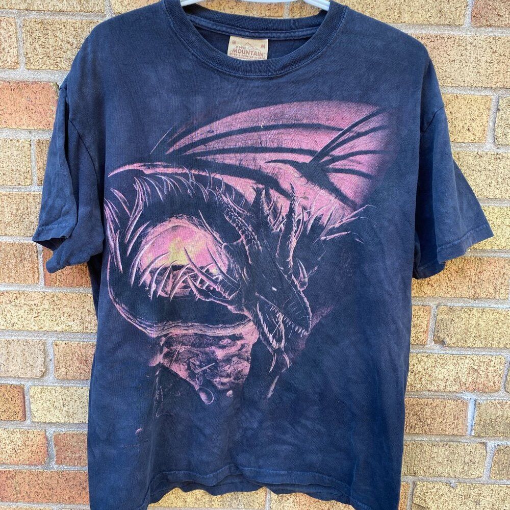 The Mountain × Vintage Vintage 90s The Mountain Dragon Breath T Shirt Medium Size US M / EU 48-50 / 2 - 4 Thumbnail