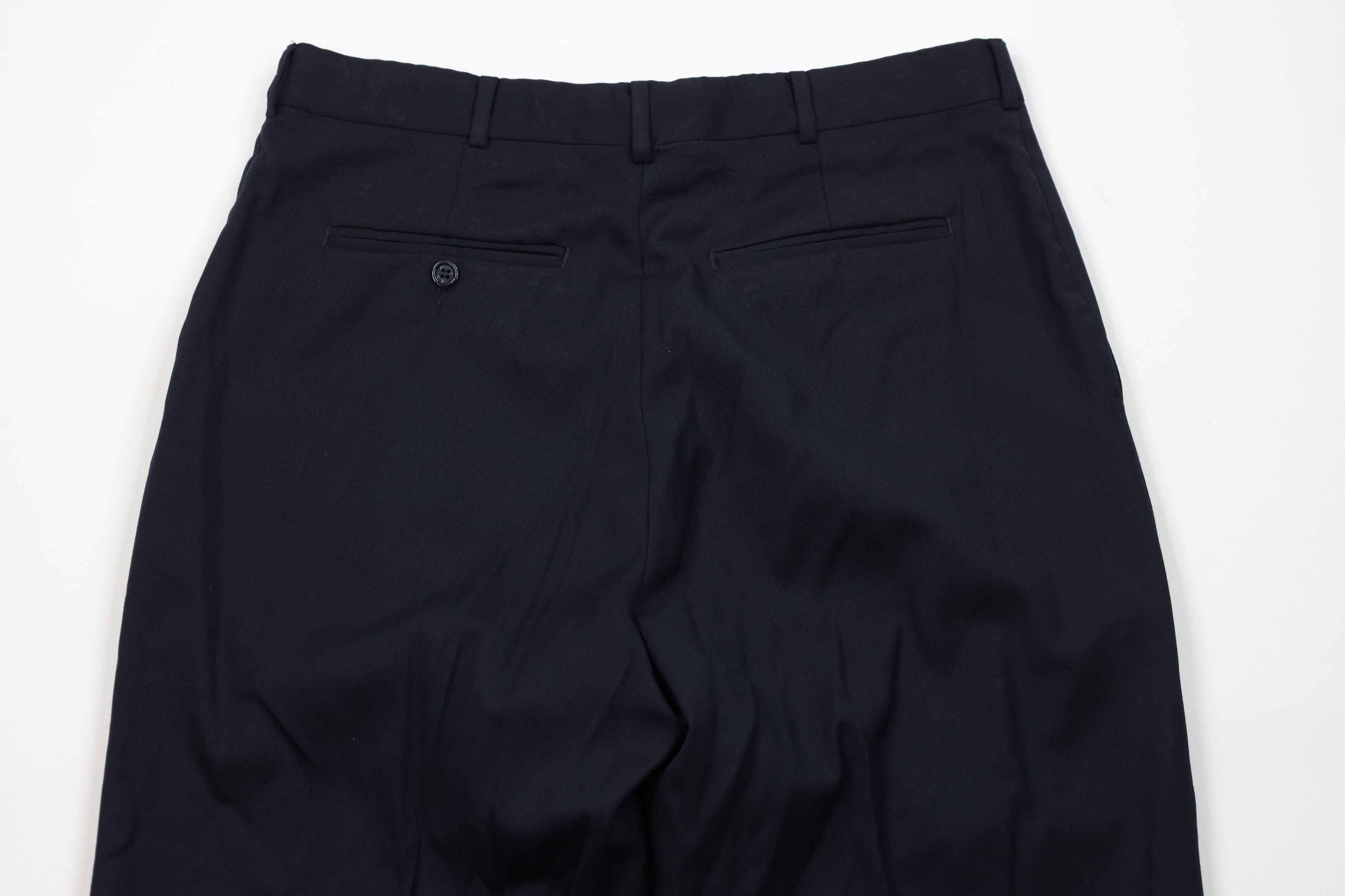 Vintage Vintage 90s Streetwear Wool Herringbone Wide Leg Chino Pants Size US 32 / EU 48 - 9 Thumbnail