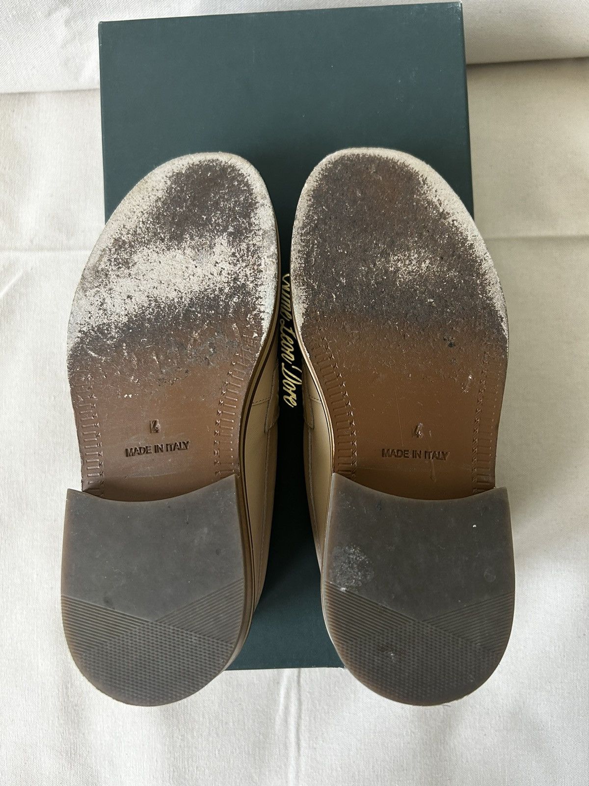Aime Leon Dore Aime Leon Dore - Cream Raffia Loafers - 4M Size US 5.5 / IT 35.5 - 9 Thumbnail