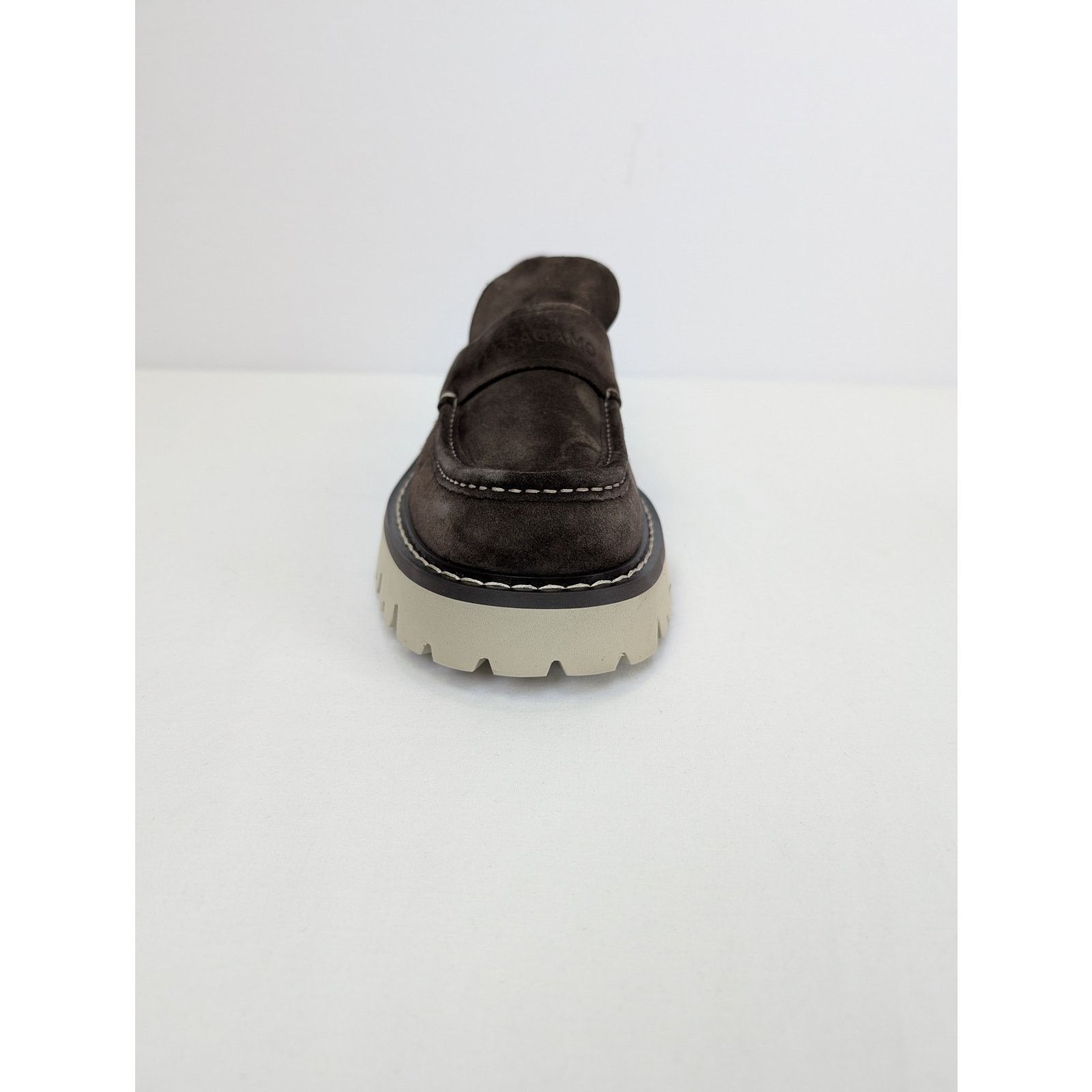 Salvatore Ferragamo o1rshd1 New Biscot Calf Suede Boots in Brown Size US 10 / EU 43 - 12 Thumbnail