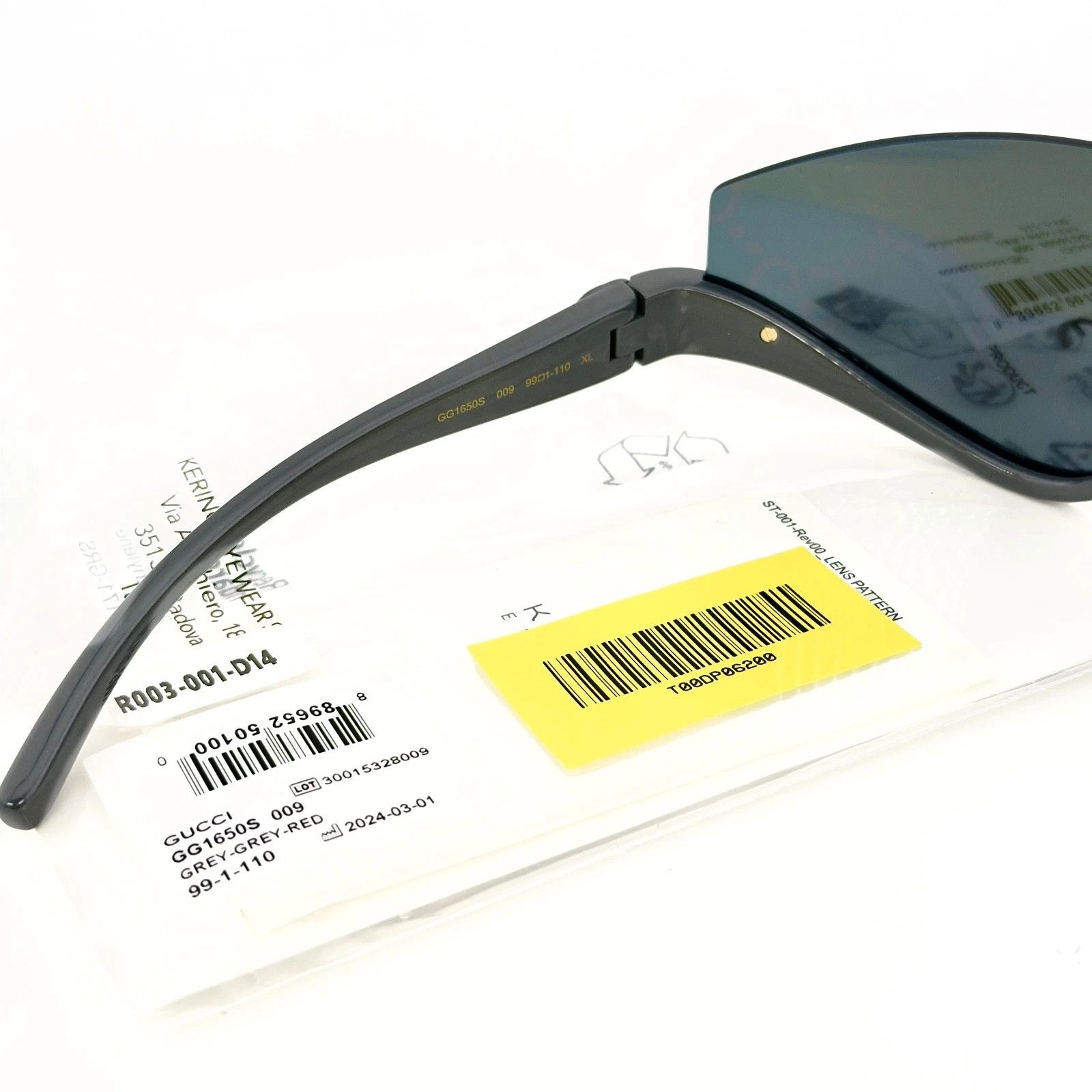 Gucci GUCCI 1650 Gray Purple GG Print Gg1650S Sunglasses 009 Size ONE SIZE - 7 Thumbnail