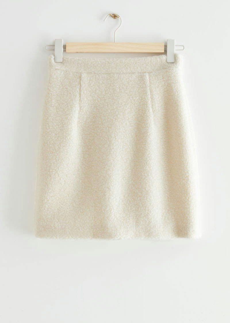 & Other Stories & Other Stories Wool Pile Mini Skirt Skirt Size 26" / US 2 / IT 38 - 1 Thumbnail