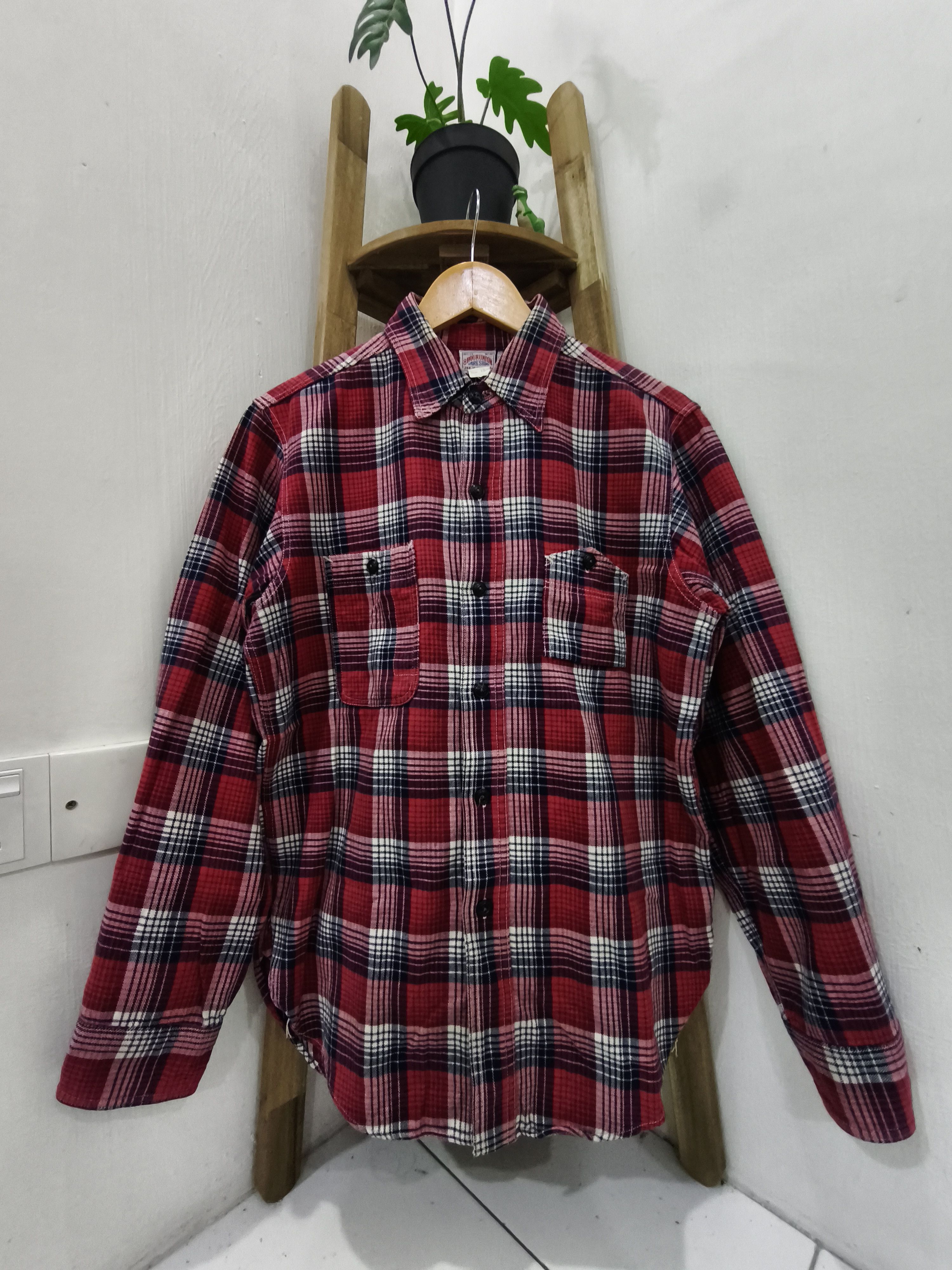 Japanese Brand × TOYS McCOY × The Real McCoy's Joe McCOY 8hu Block Check Shirt Size US L / EU 52-54 / 3 - 1 Thumbnail