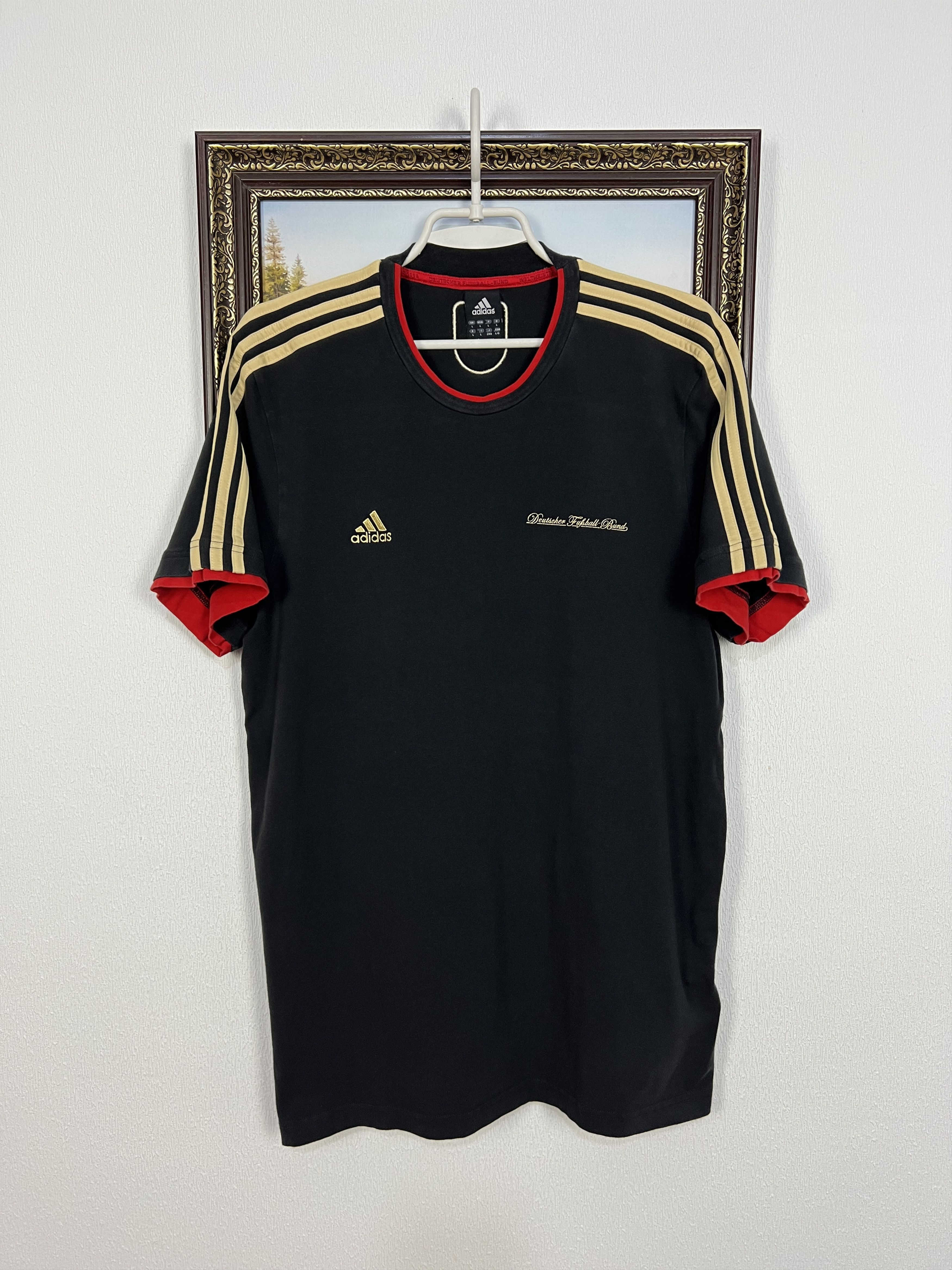 Adidas Vintage Adidas Germany Football Train Shirt Soccer Jersey Size US L / EU 52-54 / 3 - 1 Thumbnail