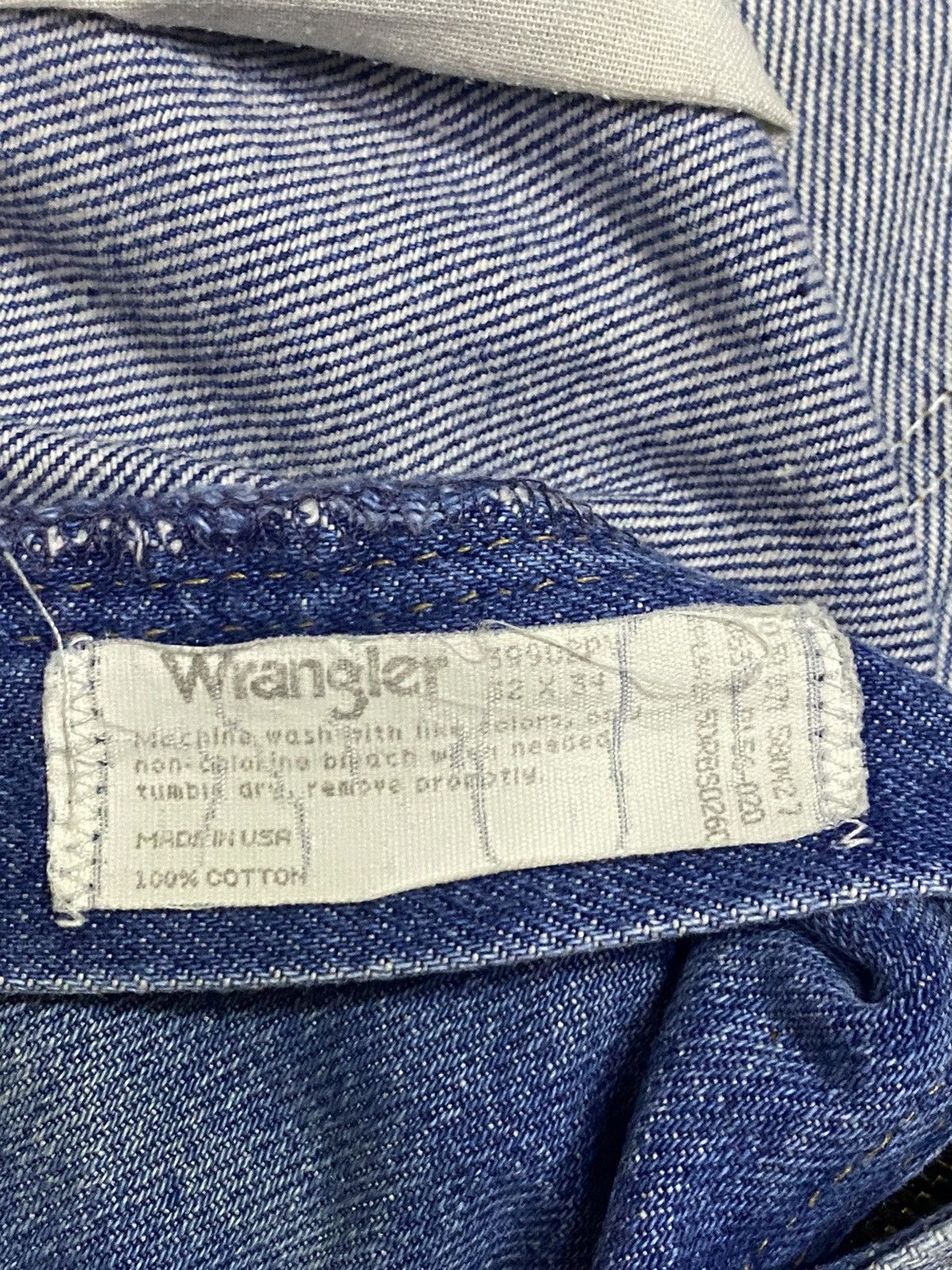 Vintage Vintage Wrangler Rugged USA Blue Wash Ditressed Loose Jeans Size US 32 / EU 48 - 10 Thumbnail
