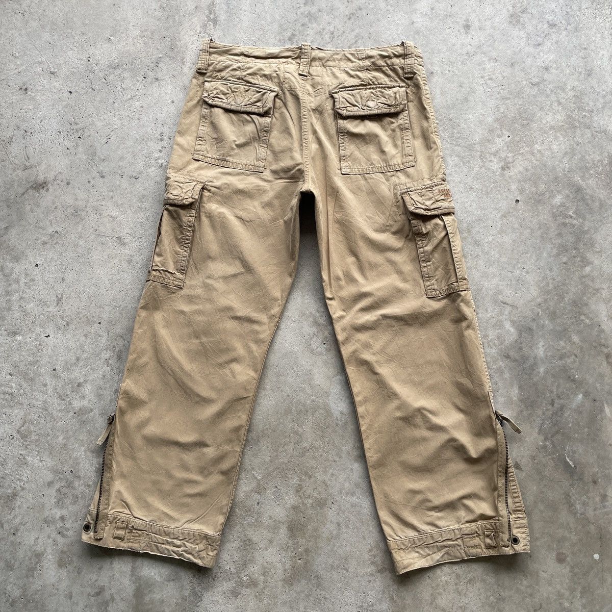 Abercrombie & Fitch × Vintage Abercrombie And Fitch Faded Cargo Pants Tactical W38x31 Size US 38 / EU 54 - 14 Thumbnail