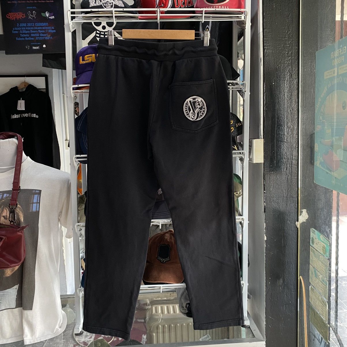 Versace × Versace Jeans Couture Versace Jeans Big Logo Embroidered Sweatpants Size US 32 / EU 48 - 1 Thumbnail