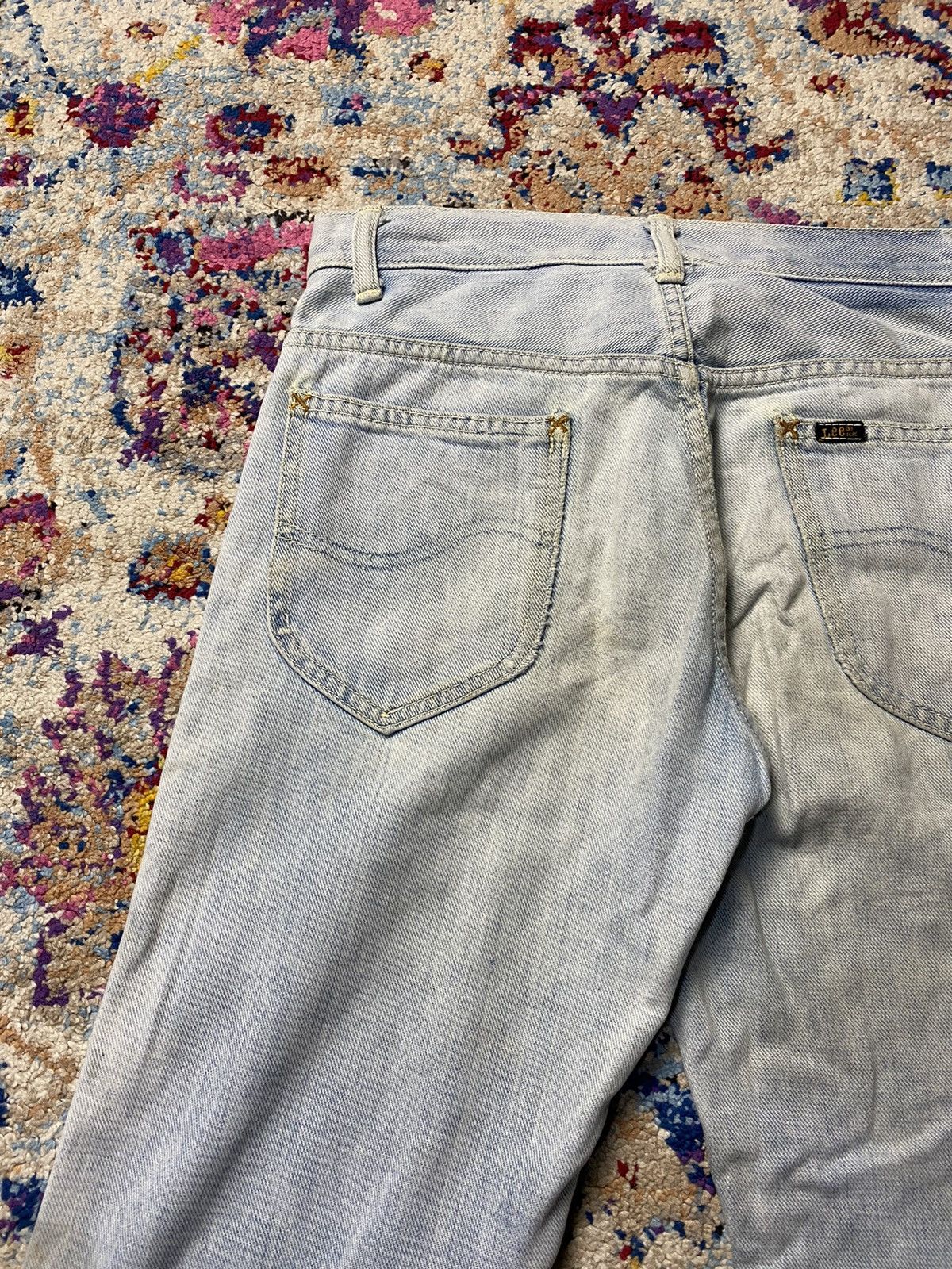 Lee × Vintage Vintage Lee MR Slim Straight Rindem Was Jeans W28 Size US 28 / EU 44 - 4 Thumbnail