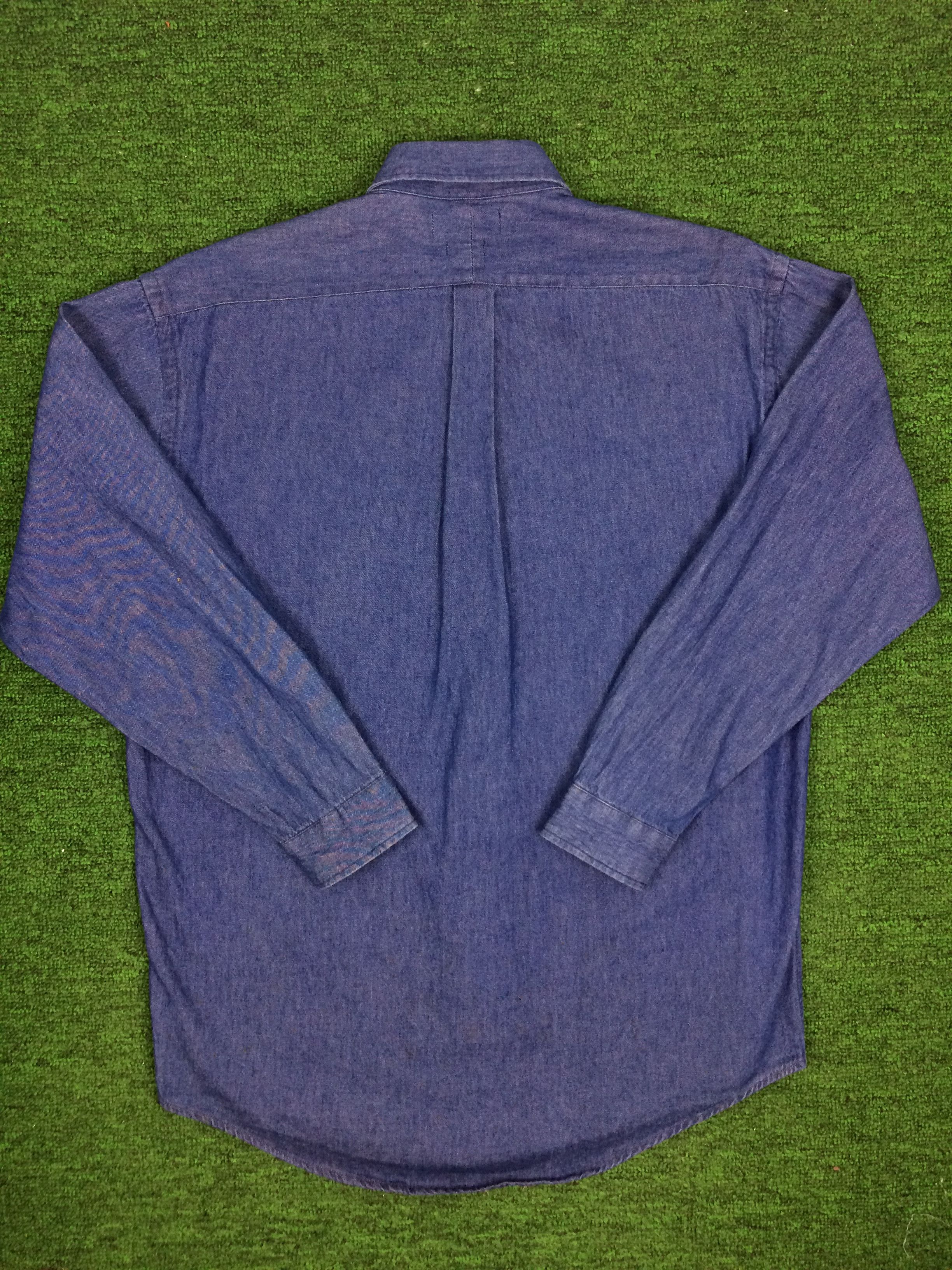 Polo Ralph Lauren × Vintage G15 POLO RALPH LAUREN DENIM WORK SHIRT BLAKE COTTON Size US L / EU 52-54 / 3 - 3 Thumbnail