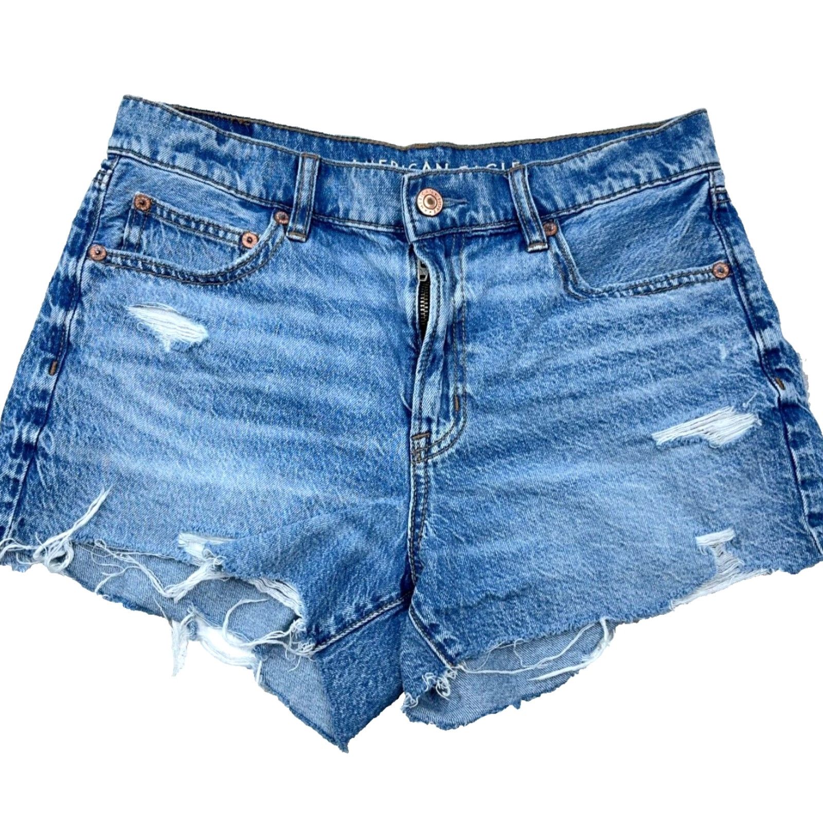American Eagle Outfitters American Eagle Outfitters Shorts Women 4 Denim Cut-Off 90s Boyfriend Fit Jorts Raw Hem Blue 3 in Inseam Casual Size 27" / US 4 / IT 40 - 2 Thumbnail
