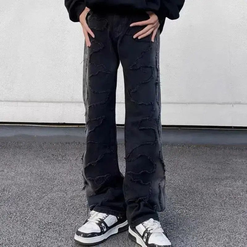 Japanese Brand Retro loose high street ripped jeans Size US 32 / EU 48 - 6 Thumbnail