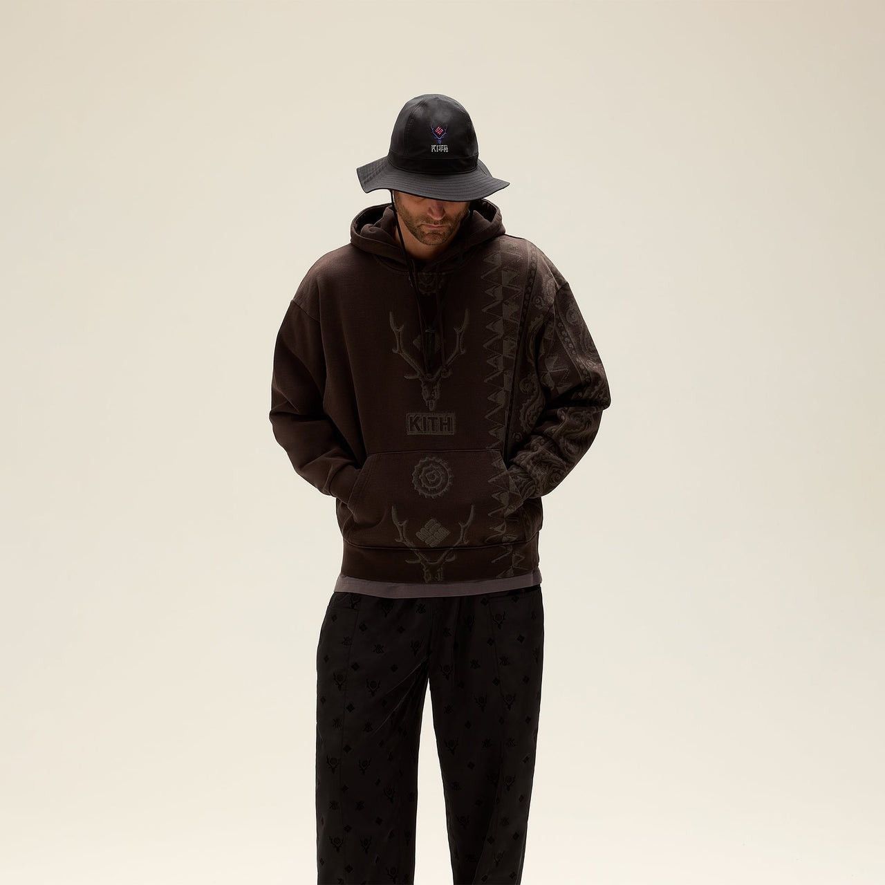 Columbia × Kith South2 West8 Paisley Nelson Hoodie Kindling Mocha Laser DTG Size US XL / EU 56 / 4 - 9 Thumbnail