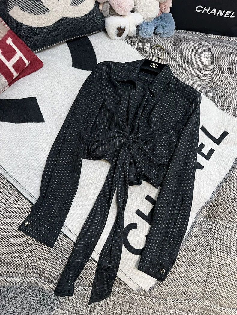 Chanel Chanel 23p spring and summer black dark double C fine glit Size XS / US 0-2 / IT 36-38 - 9 Thumbnail