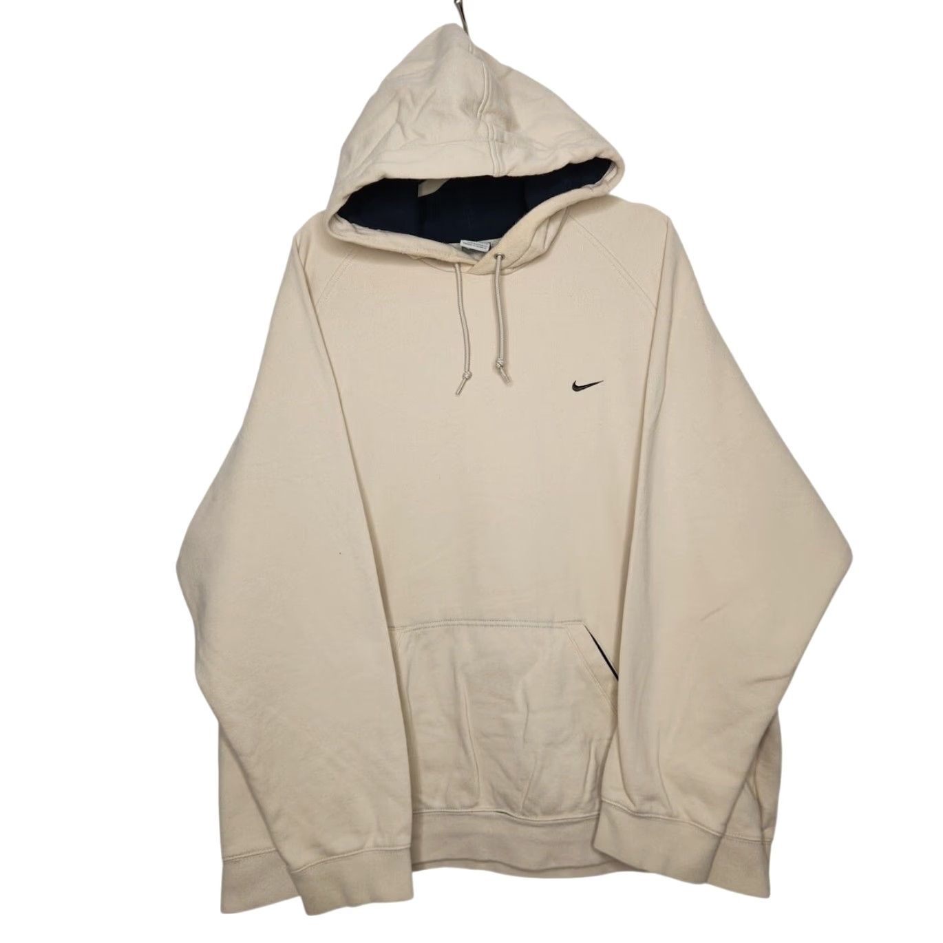 Nike VINTAGE Nike XXL Hoodie Crewneck Swoosh Sweatshirt Ivory Cream Unisex Adults 2XL Pullover Size US XXL / EU 58 / 5 - 2 Thumbnail